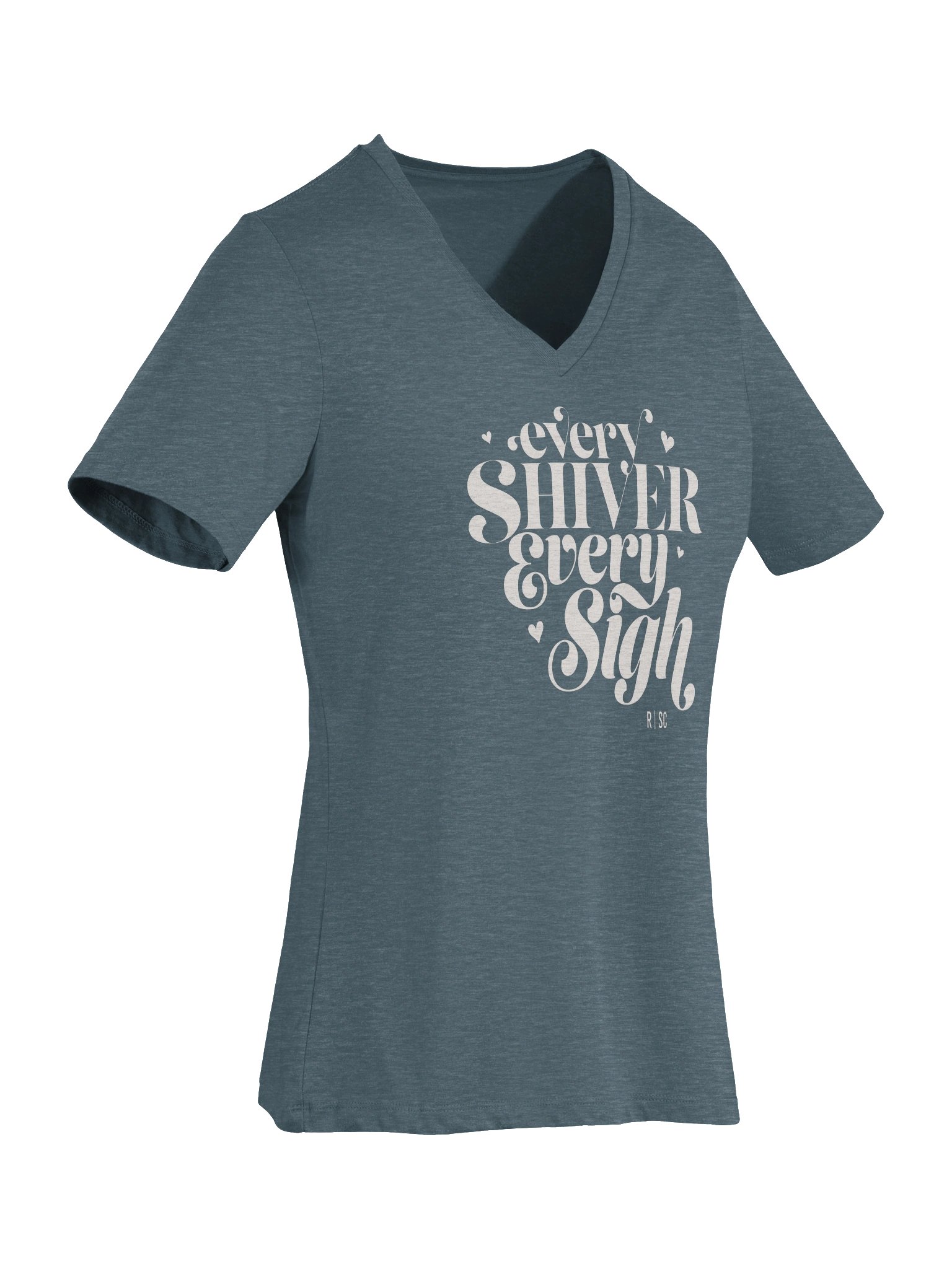 Every Shiver Every Sigh VNeck Tshirt product image (6)