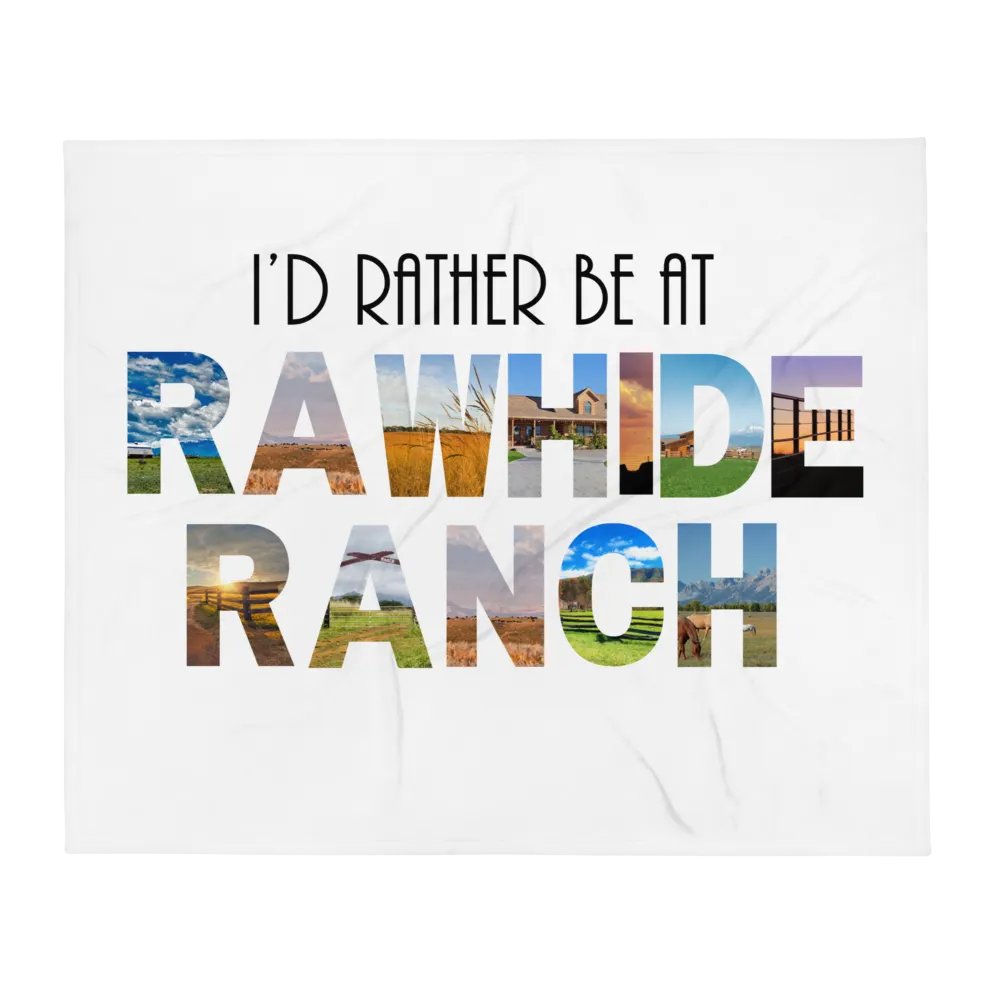 Rather Be At Rawhide Fleece Blanket product image (1)