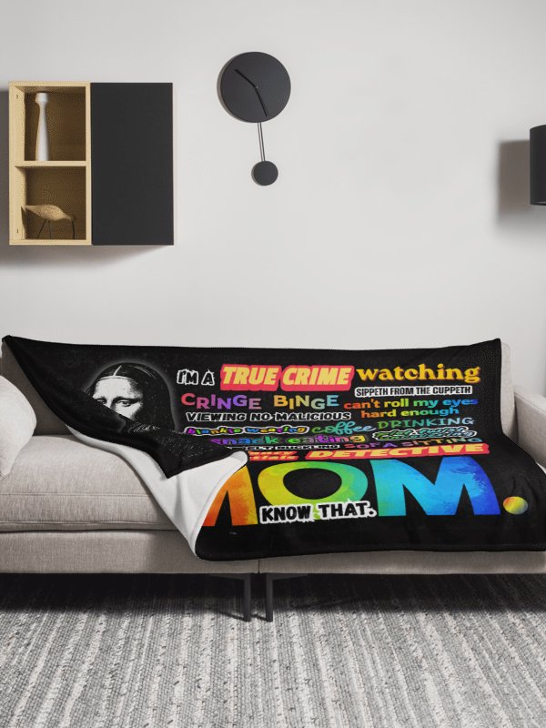 True Crime Mom Blanket Gift Cozy Throw product image (39)