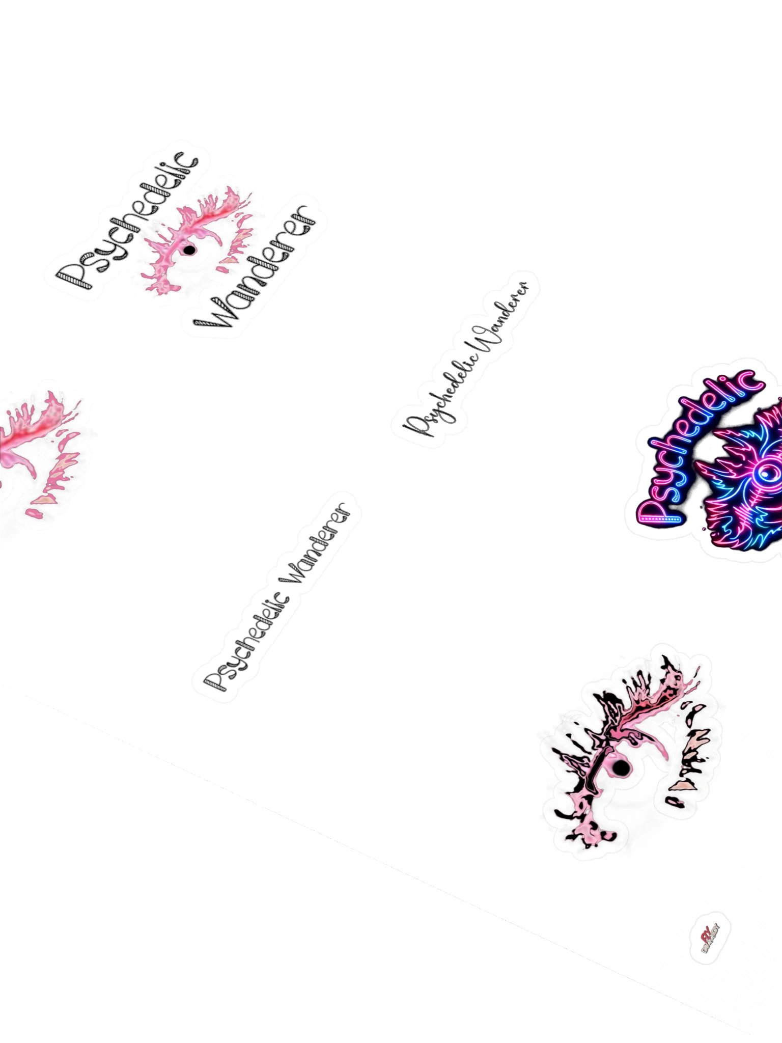 Psychedelic Wanderer Kiss Cut Sticker Sheet product image (2)