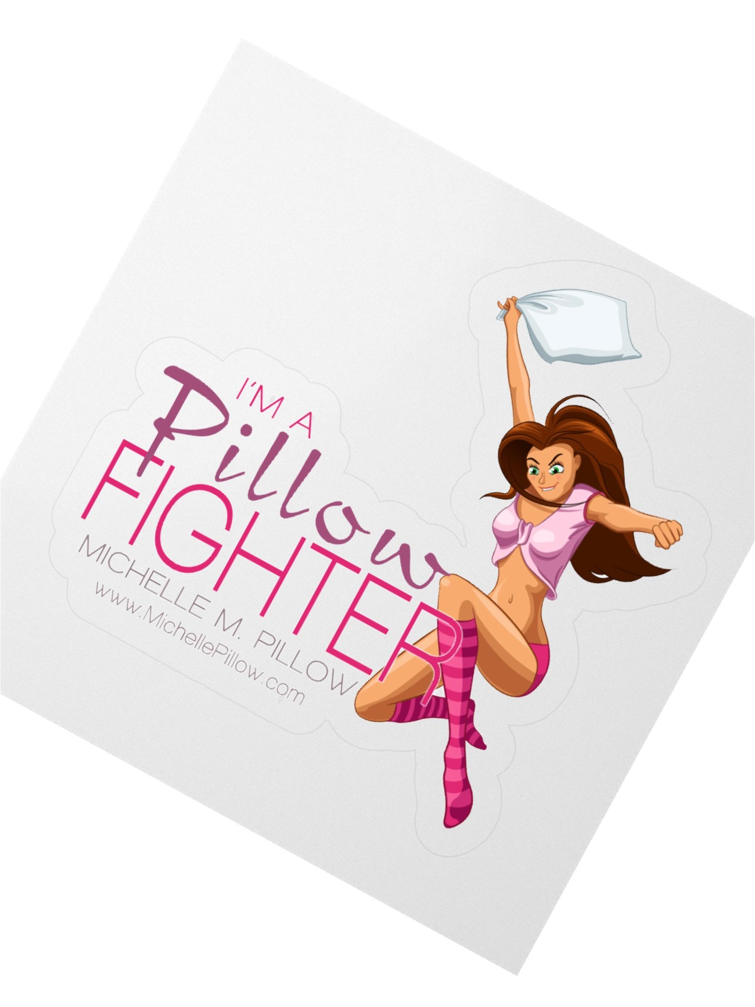 Pillow Fighter Kiss Cut Sticker product image (2)