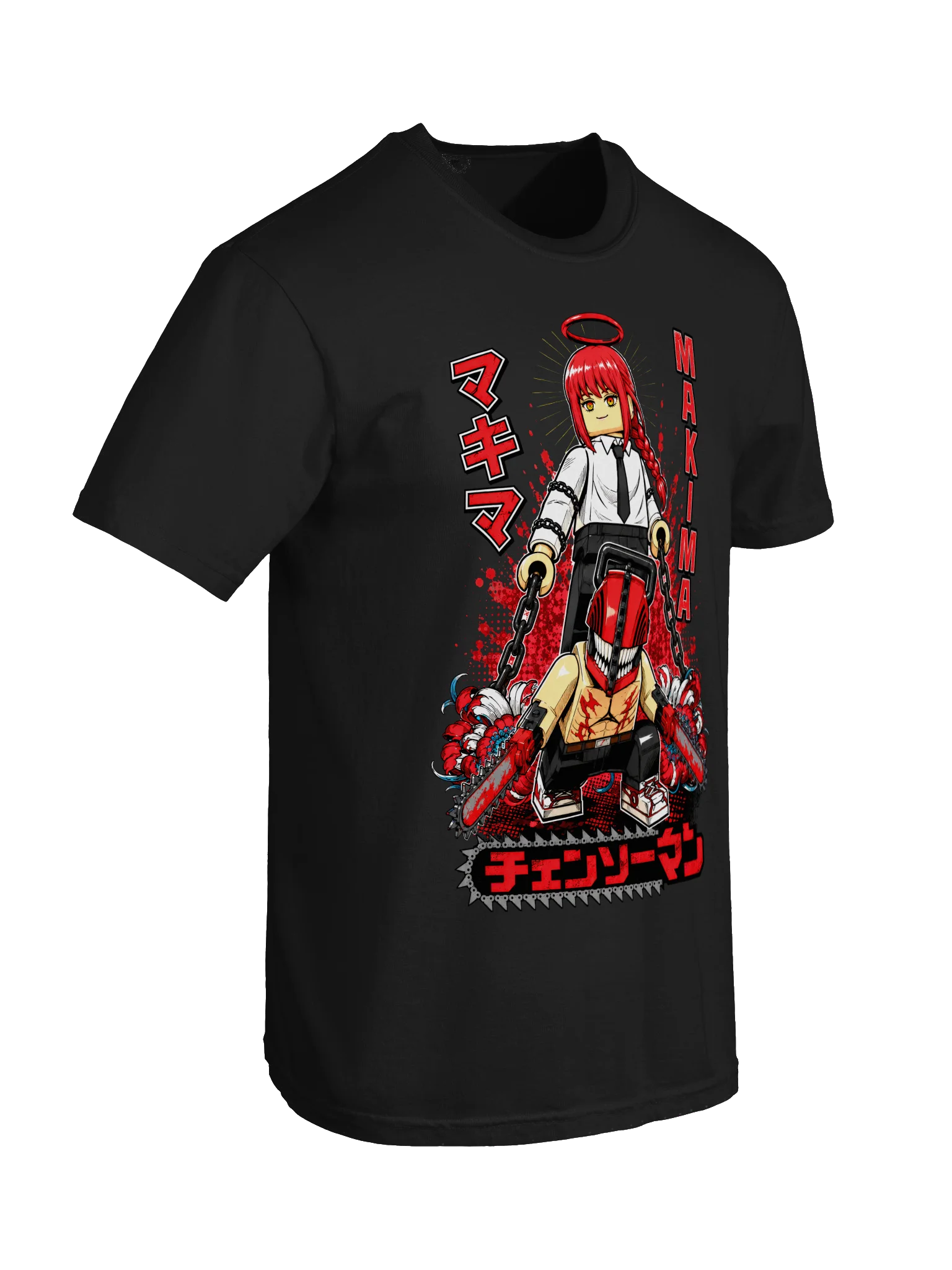 Makima Chainsaw Man Lego-Style Anime Tee product image (6)