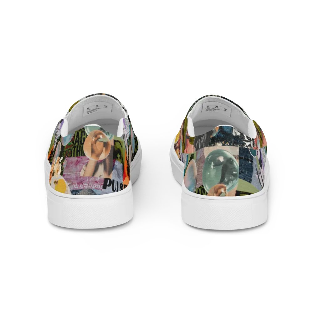 Collaged mens slip ons product image (9)