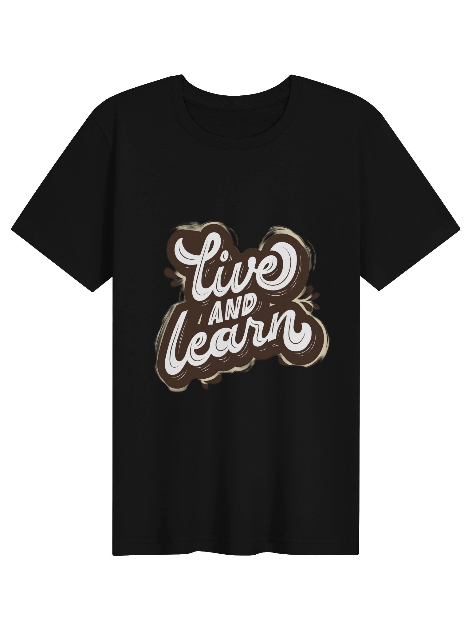 Live and Learn T-Shirt | Inspirational Typography Graphic Tee for Women | Positive Quote Shirt | Motivational Gift product image (4)
