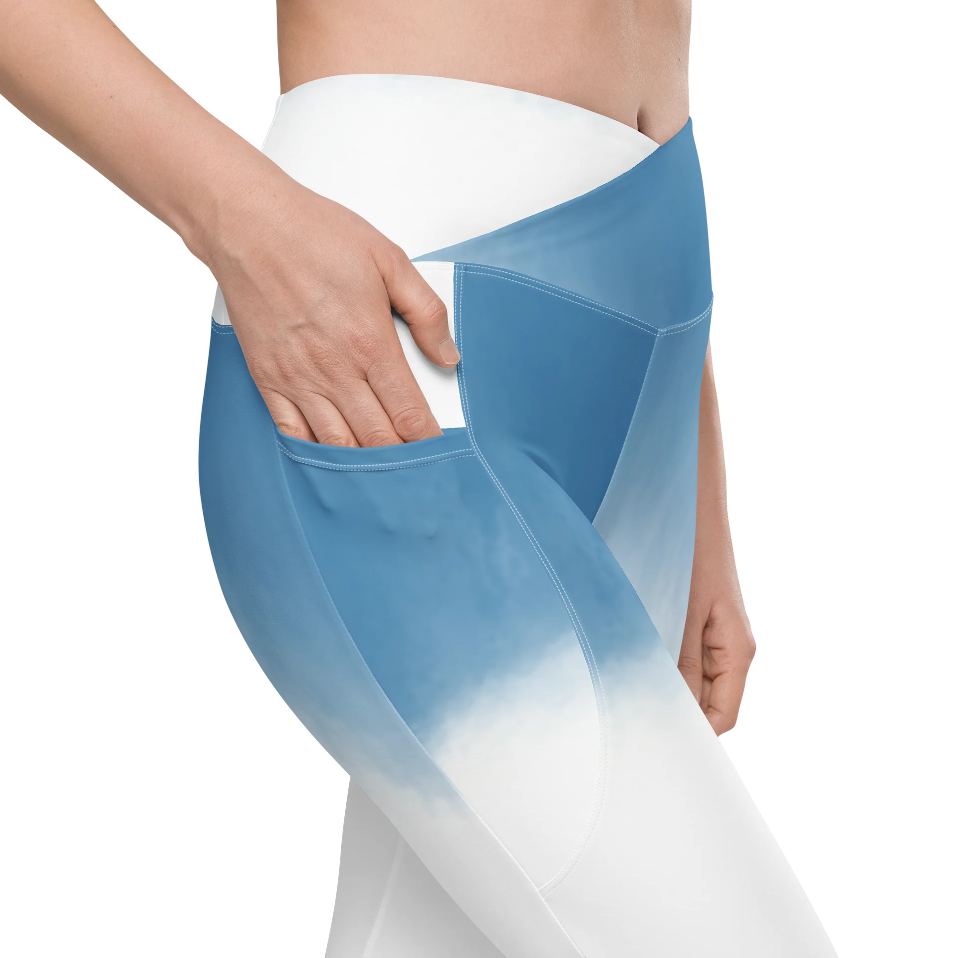Light Blue green Leggings with Pockets product image (9)