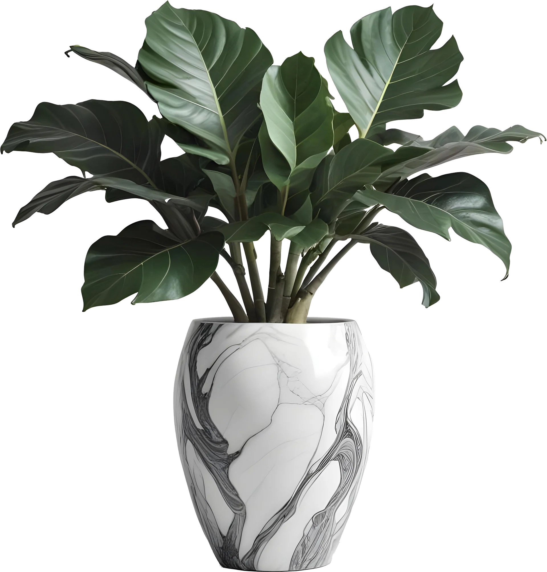 Marble Eternal – Luxury Marble Planter PNG product image (1)