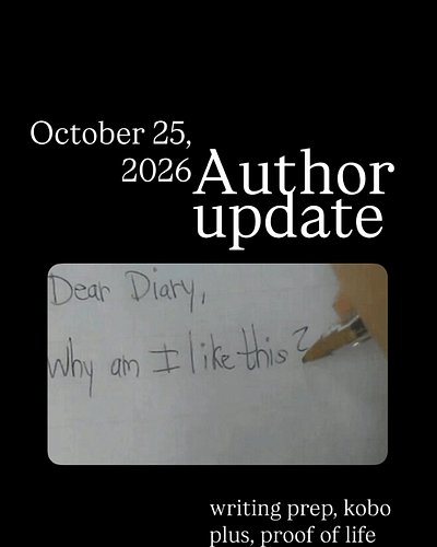 Hey, another author update!

I have insomnia! 😭 I’m really hoping I’ll get a good nights sleep tonight but I’m not holding my...
