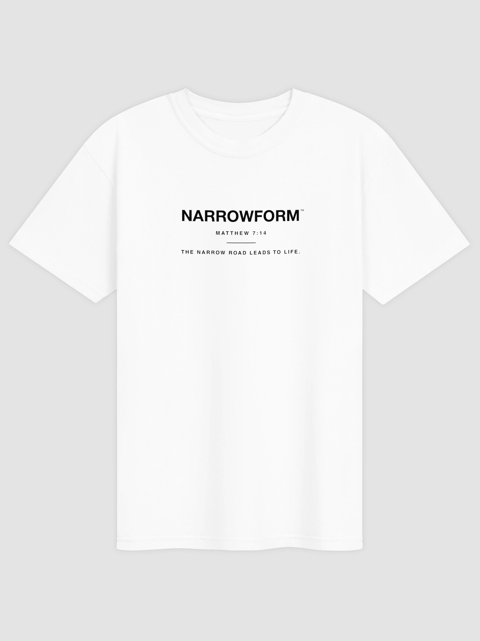 NARROWFORM MATTHEW 7:14 TEE SHIRT product image (1)