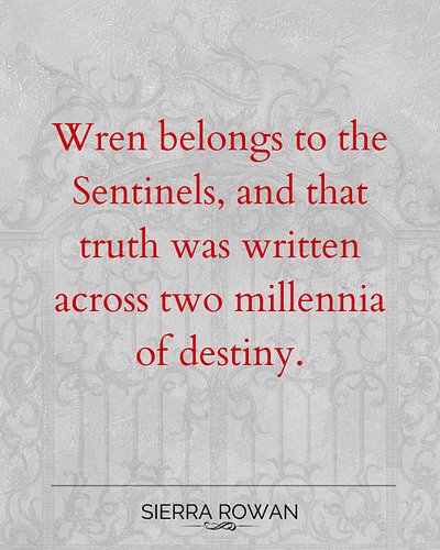 Wren belongs to the Sentinels, and that truth was written across two millennia of destiny.

Start the Vampire Rebellion serie...