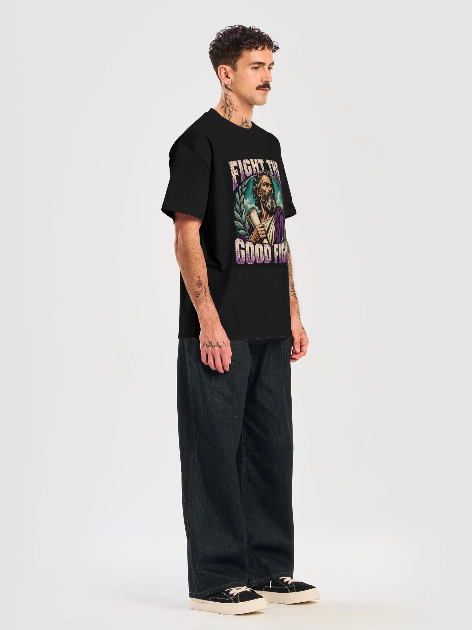 Fight the Good Fight Vintage Graphic Tee product image (44)