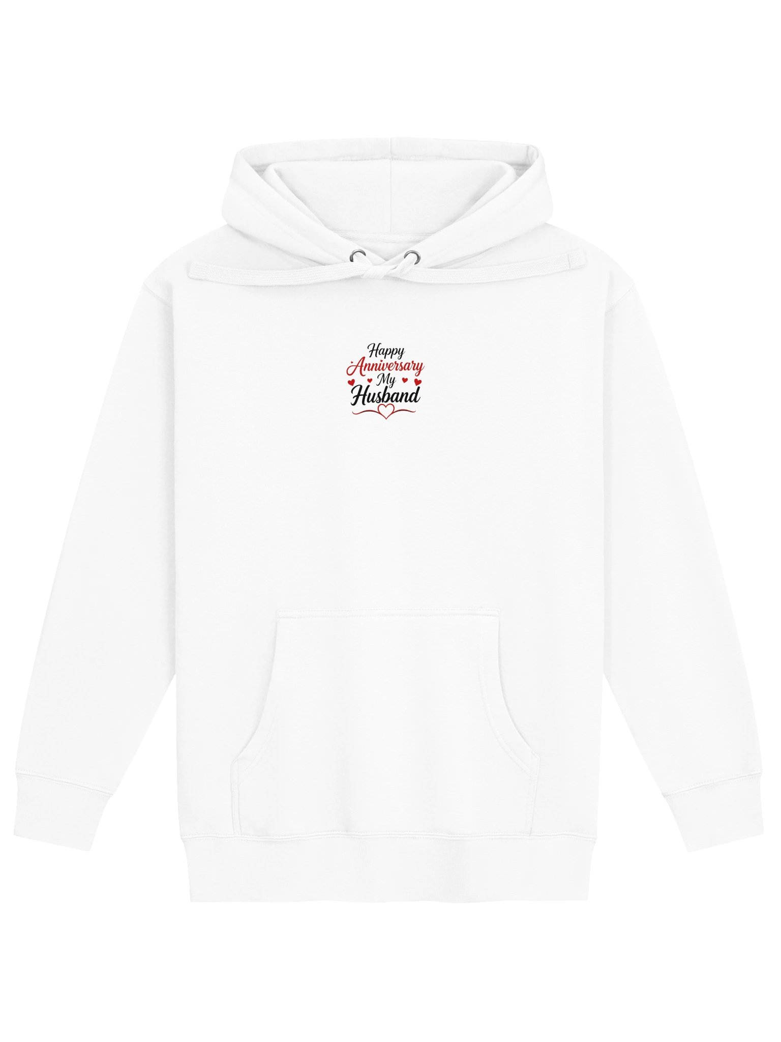Happy Anniversary My Husband Hoodie - Red Script product image (1)