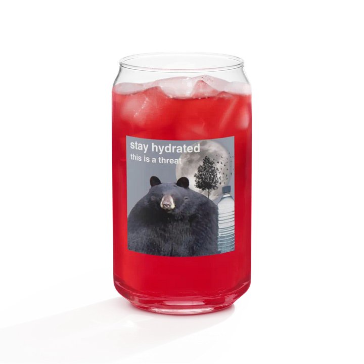 Stay Hydrated Glass Cup product image (1)