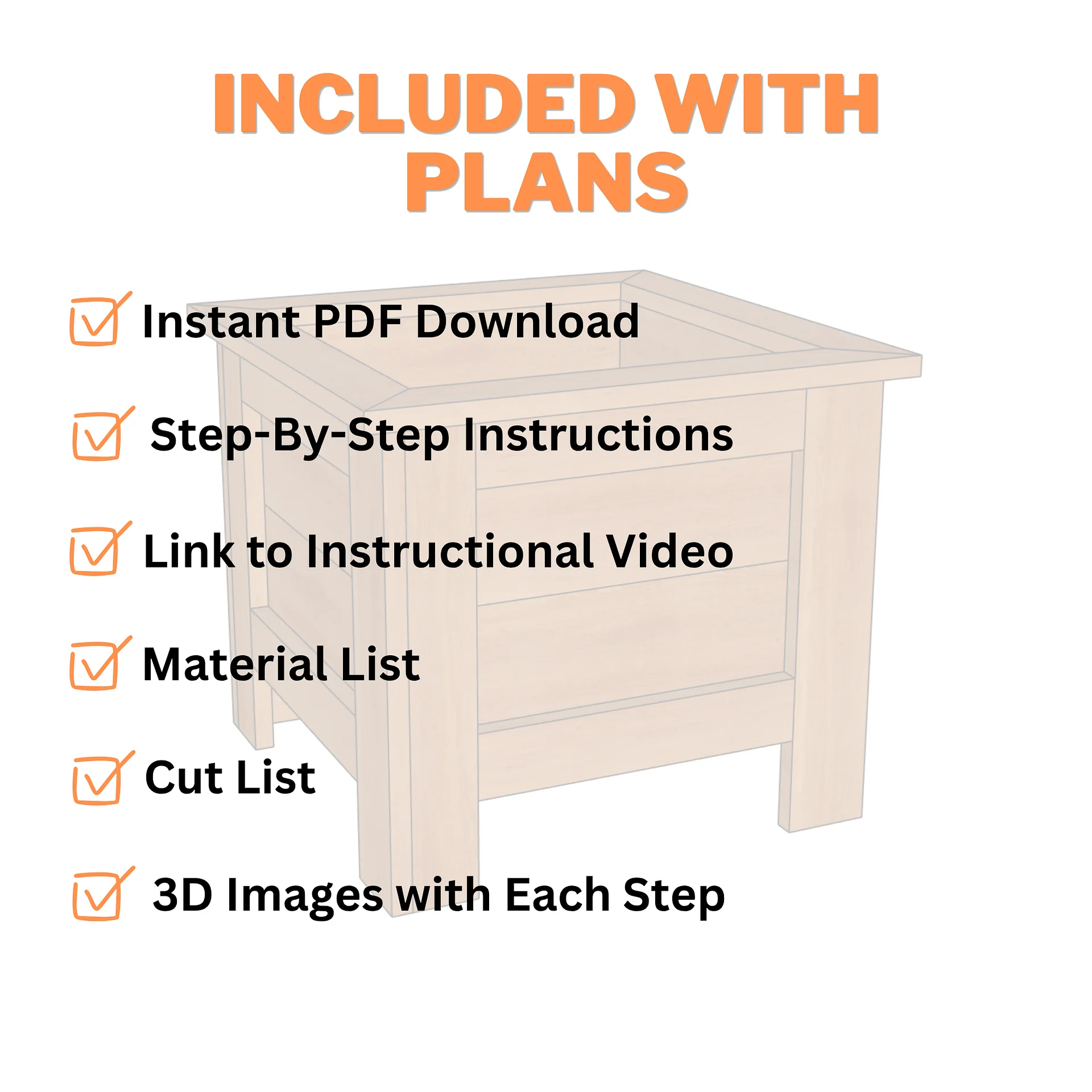 15" Cedar Planter Plans (PDF) product image (4)