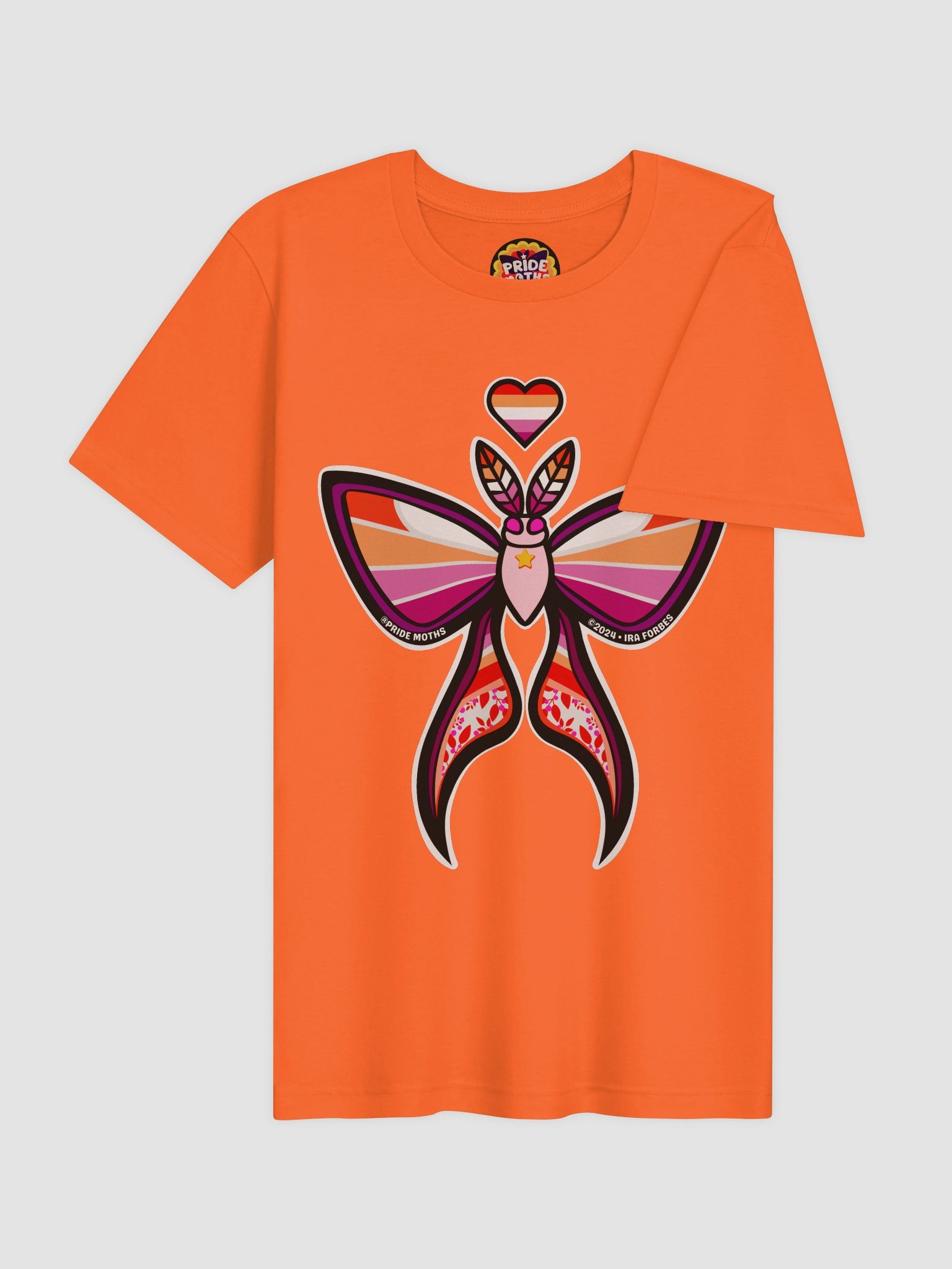 № 2 | LESBIAN PRIDE MOTH | GRAPHIC TEE | T-SHIRT product image (4)