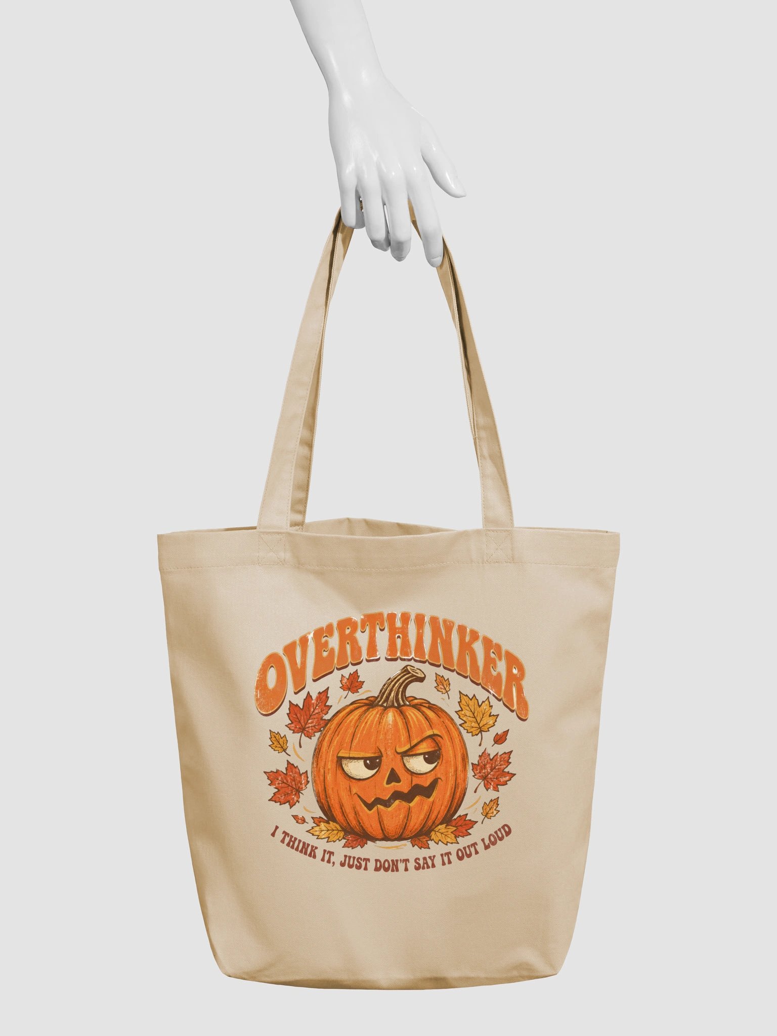 Copy of Overthinker Halloween Pumpkin Tote product image (3)