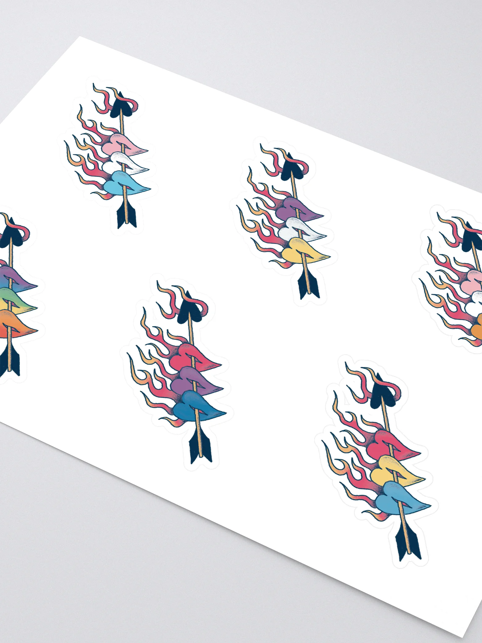 Pride Hearts - Pride Flags Sticker Sheet product image (2)