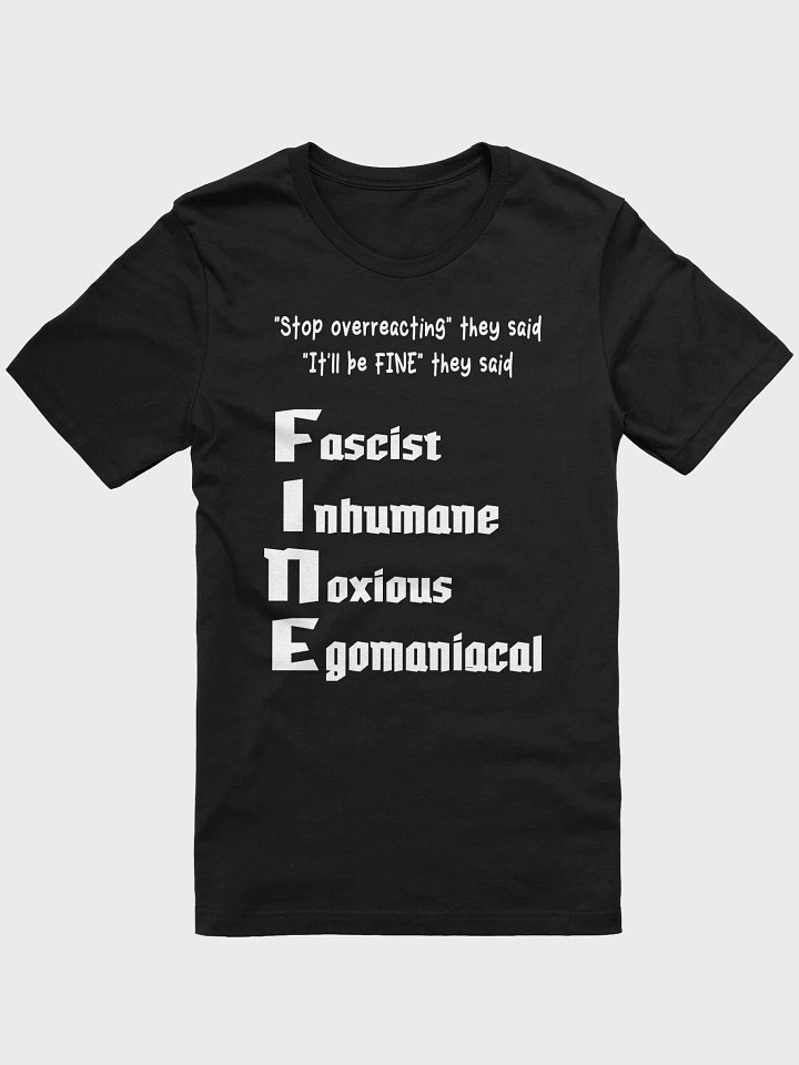 It'll be FINE shirt (dark colors) product image (8)