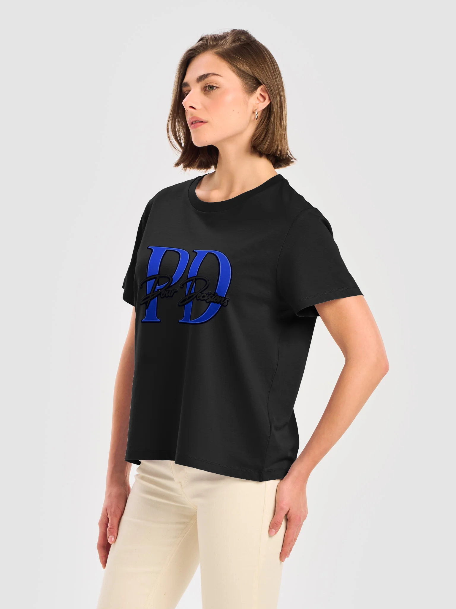 PD Blue Monogram Women’s T-Shirt product image (50)