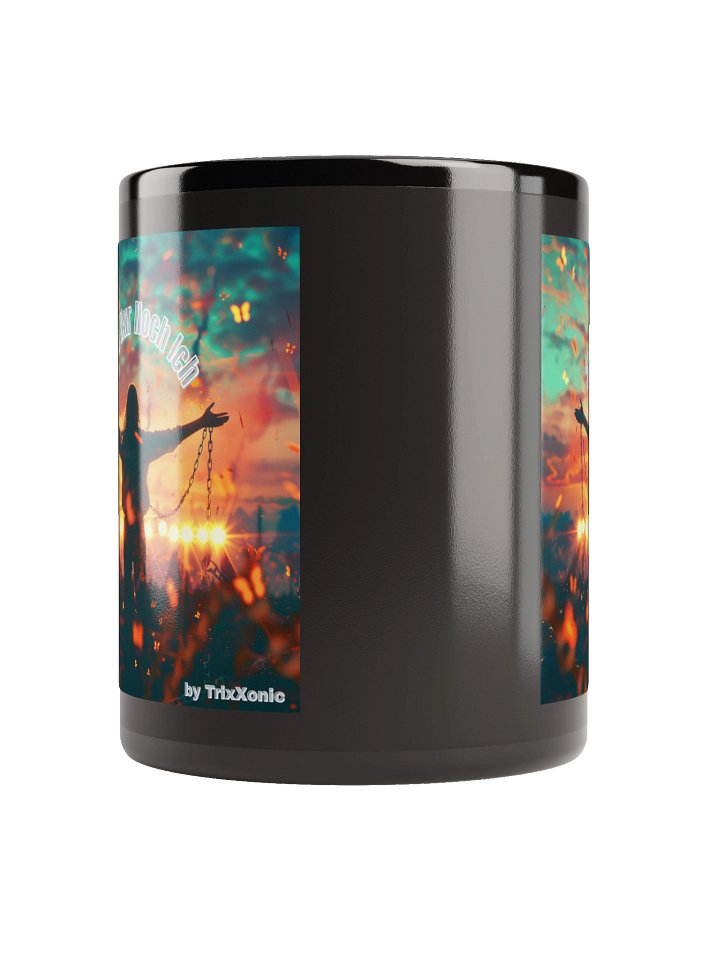 🖤 Black Glossy Mug – „Jetzt nur noch ich“ product image (4)