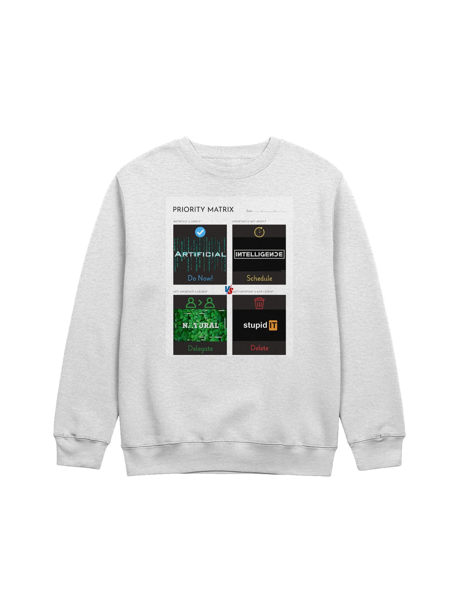 Priority Matrix Crewneck Sweatshirt product image (1)