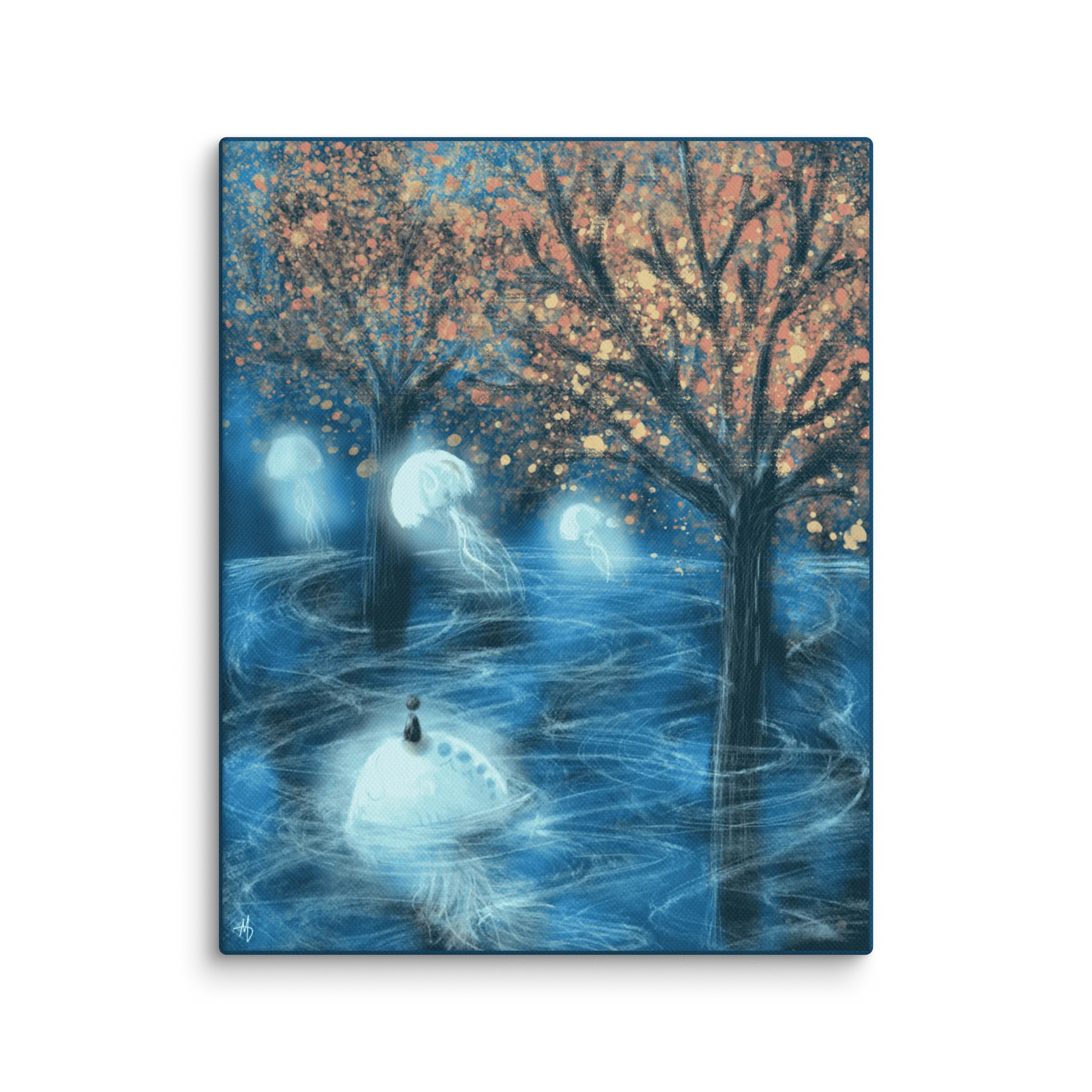 The Soul's Expansion. Seeking Fullness: Medusa and Cosmic Trees – Fine Art Canvas Print product image (1)
