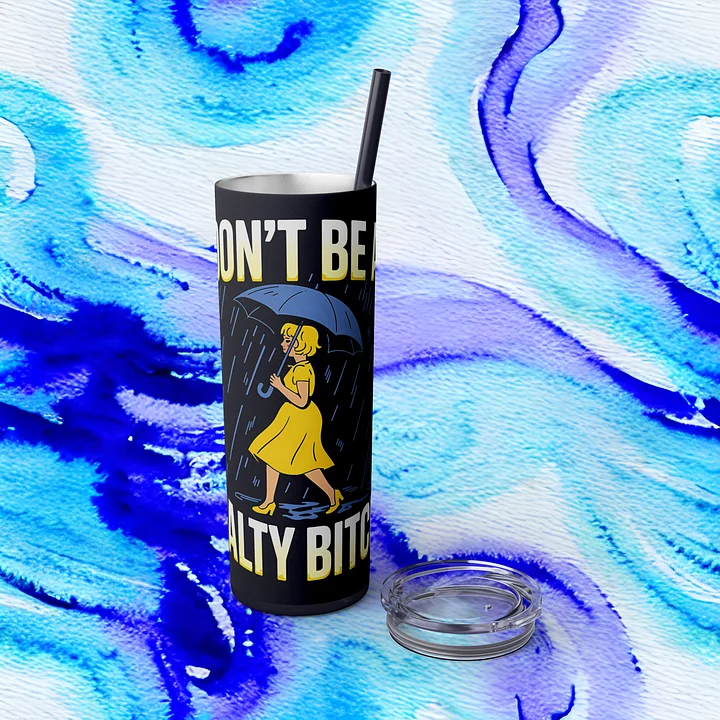 Funny Retro Salty Bitch Tumbler Wrap PNG, Don’t Be A Salty Bitch Sublimation Design, Sarcastic Rain Girl Vintage Tumbler Wrap PNG product image (2)