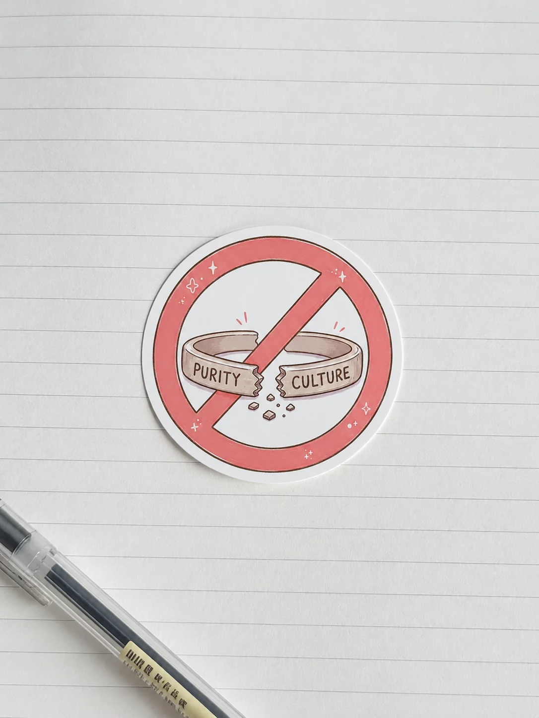 Cancel Purity Culture Sticker | Water & Scratch Resistant Decal product image (3)