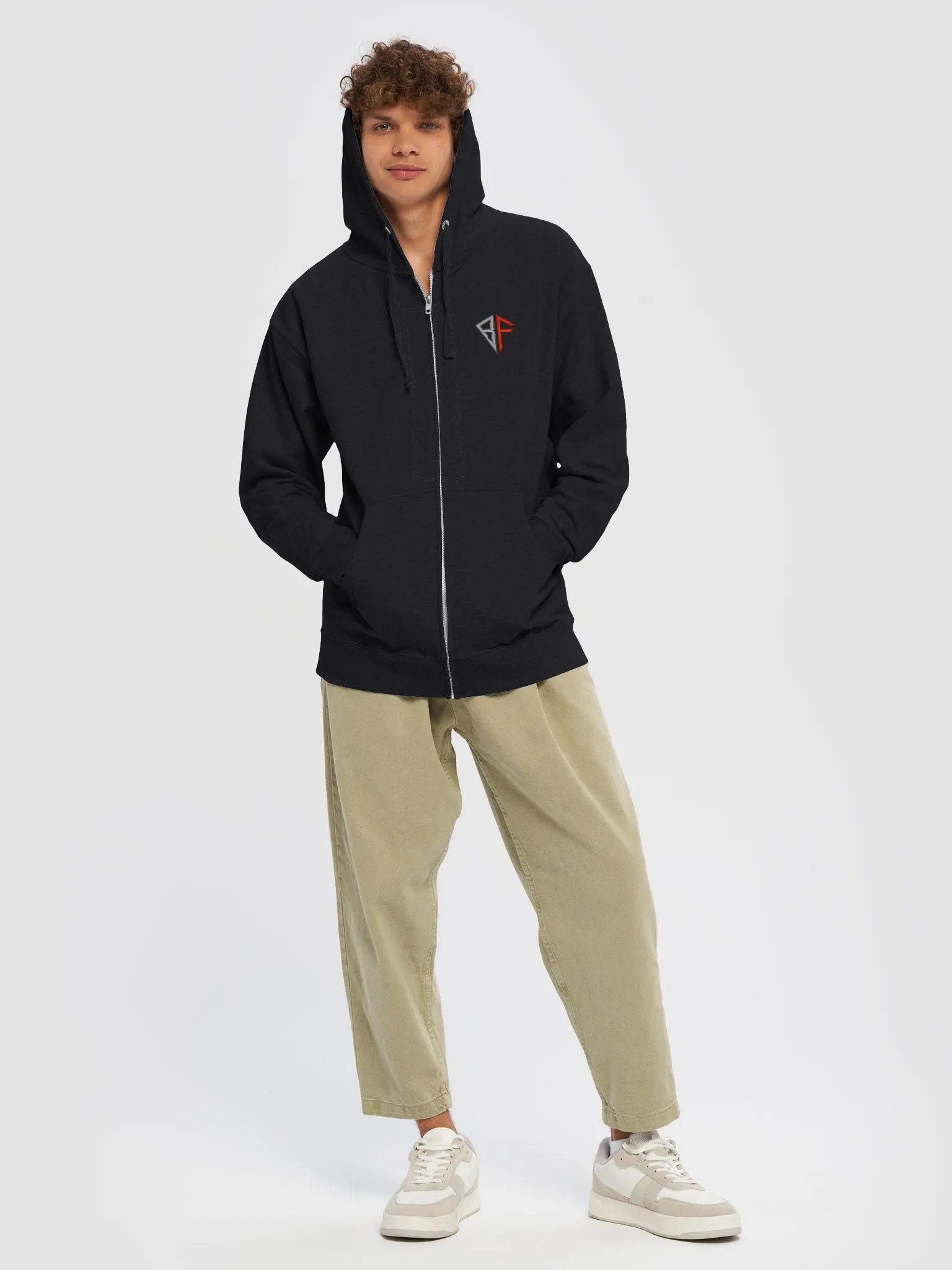 Black Zip-Up Hoodie product image (7)