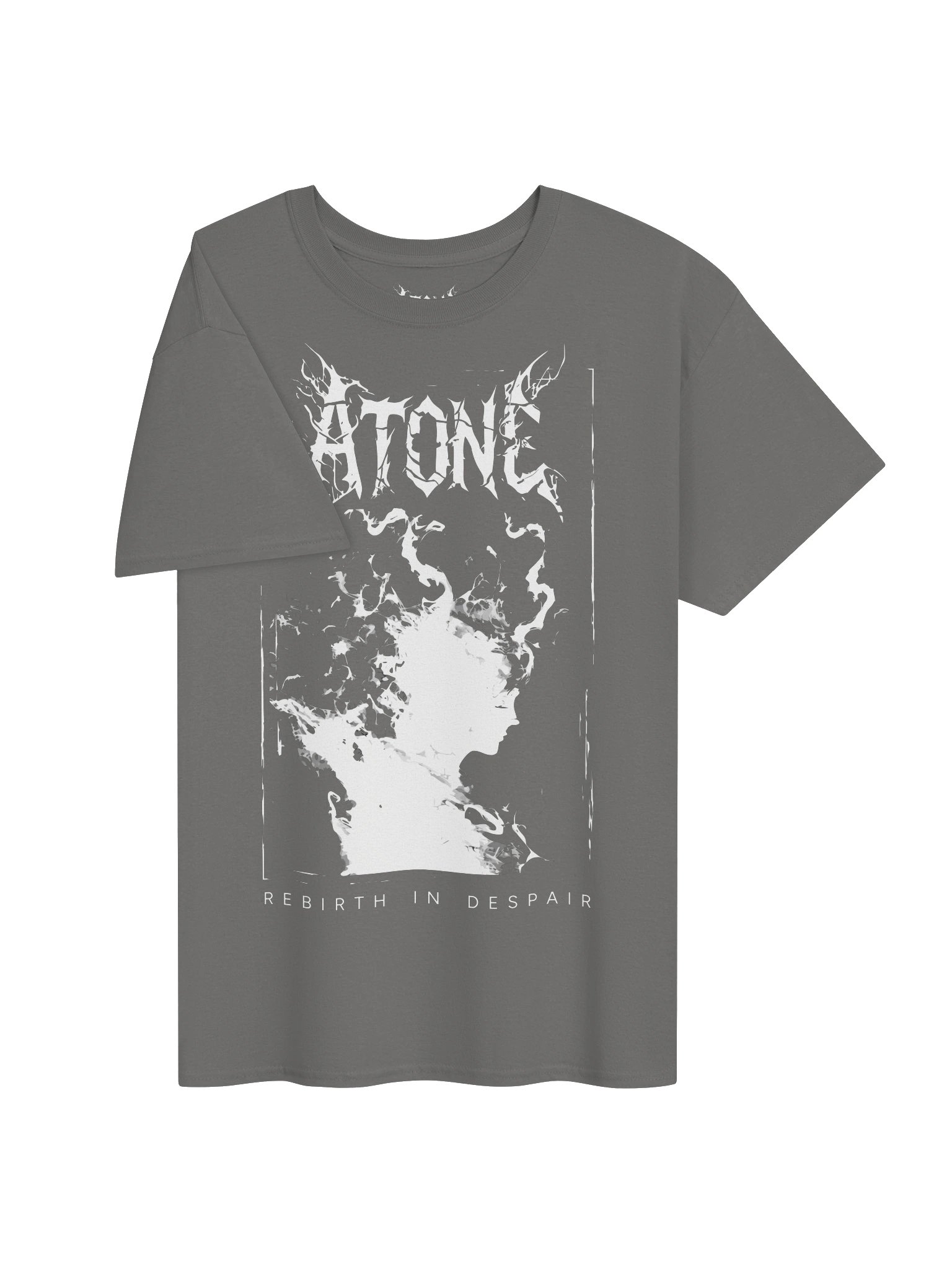 REBIRTH IN DESPAIR - Grey & White T-Shirt product image (3)