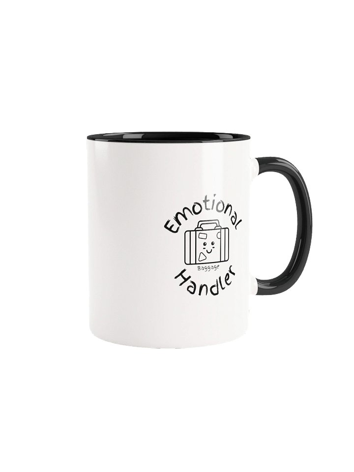 Emotional Baggage Handler Worn Smiling Suitcase Ceramic Mug product image (2)