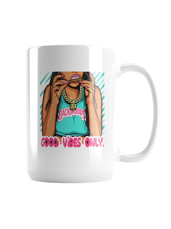 Ceramic Mug – Good Vibes Only Modern Graphic Coffee Mug for Daily Use product image (2)