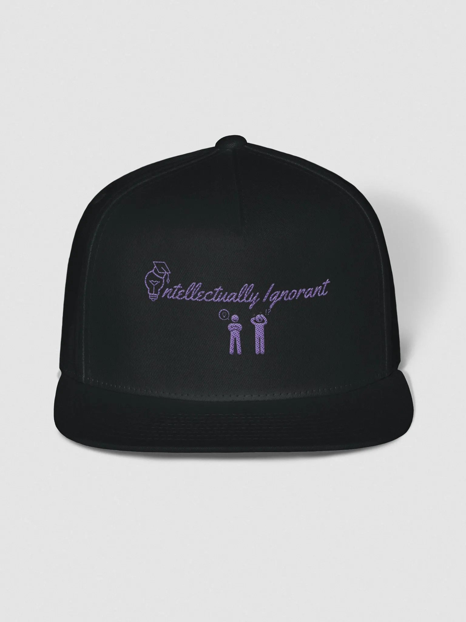 Intellectually Ignorant ( PURPLE LOGO) SNAPBACK cap product image (1)