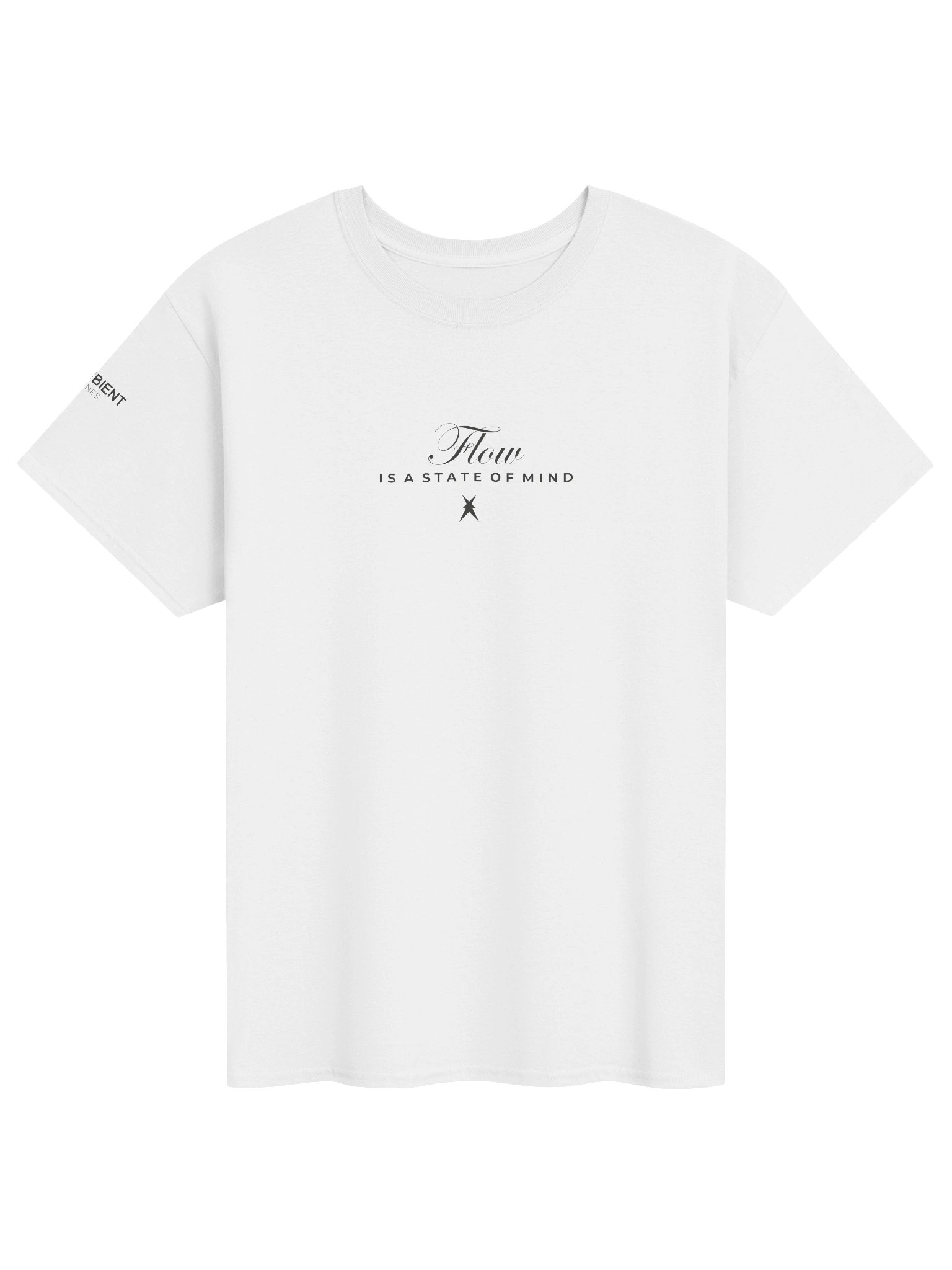 flow is state of mind white unisex t-shirt product image (1)