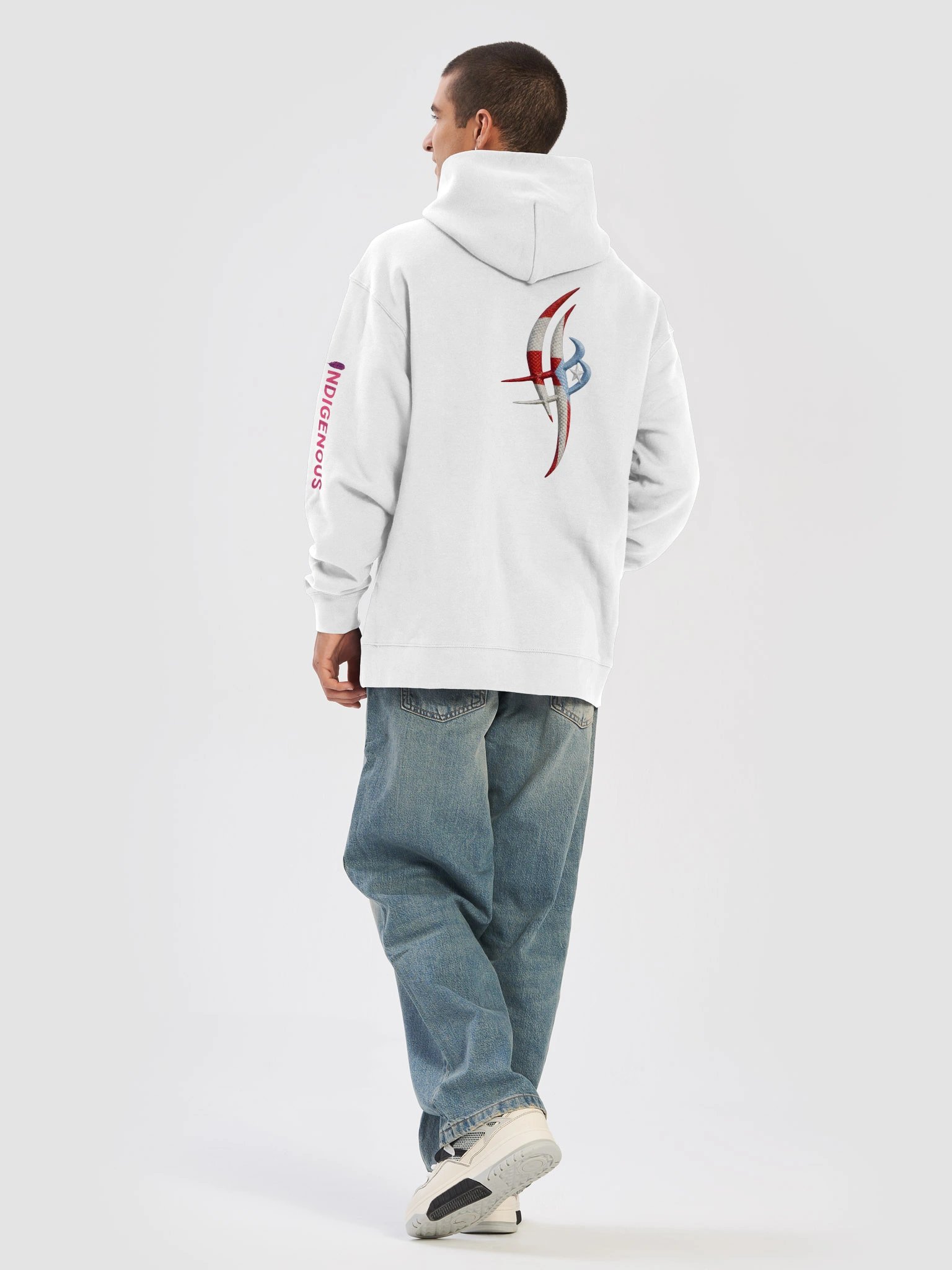 BEAM WHITE BORIQUA HOODIE product image (6)