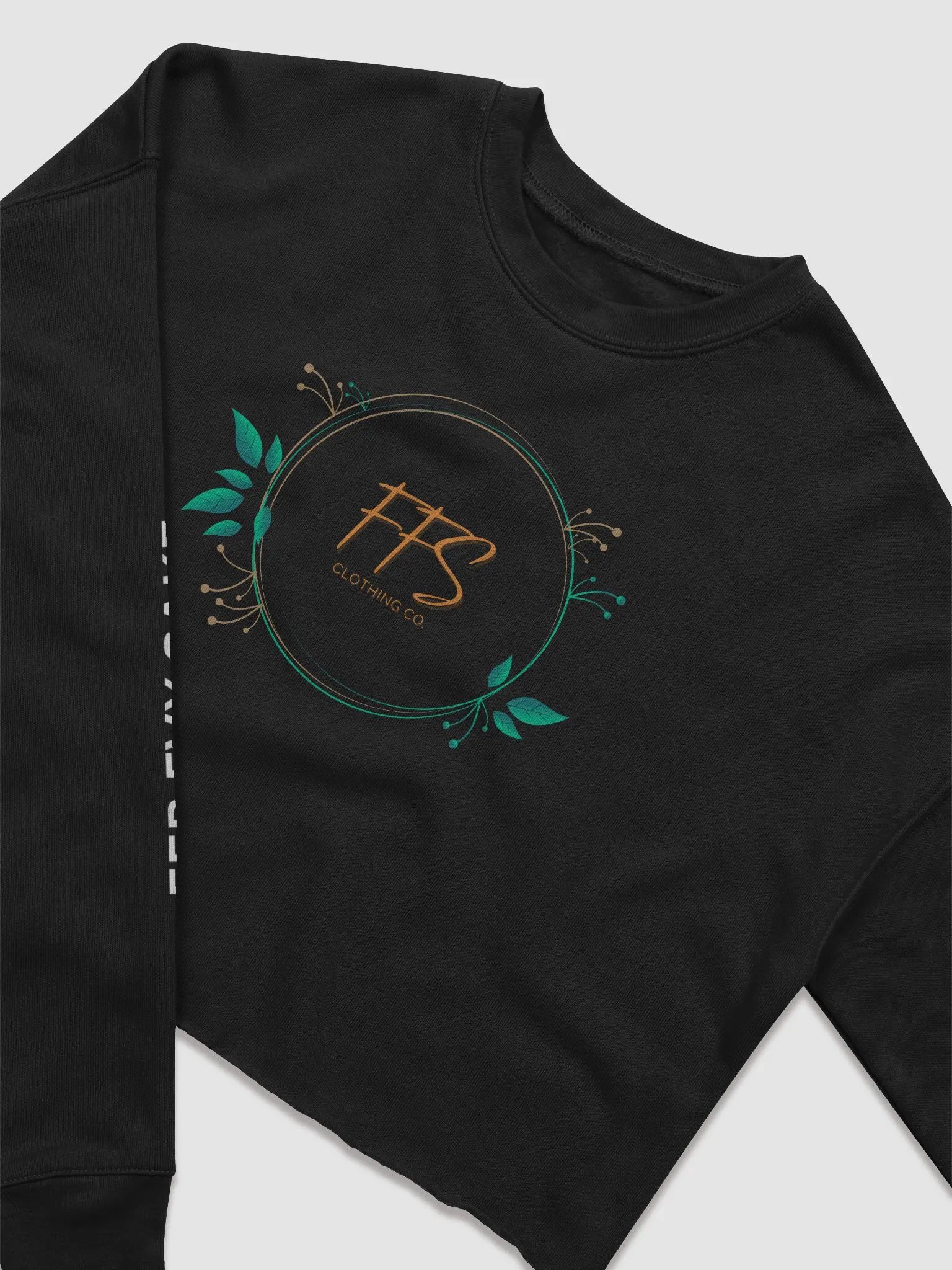 FFS Wreath Women's Fleece Cropped Sweatshirt product image (2)