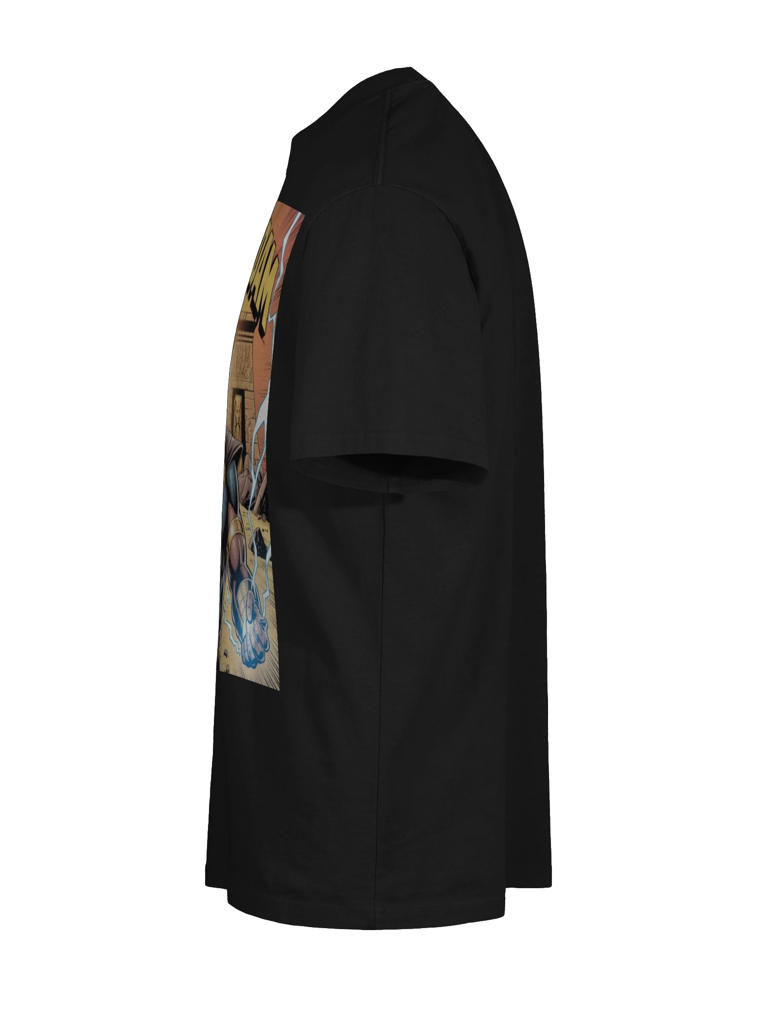 Black Adam Power of Shazam Oversized Faded T-Shirt – Kahndaq Eclipse Fury product image (10)