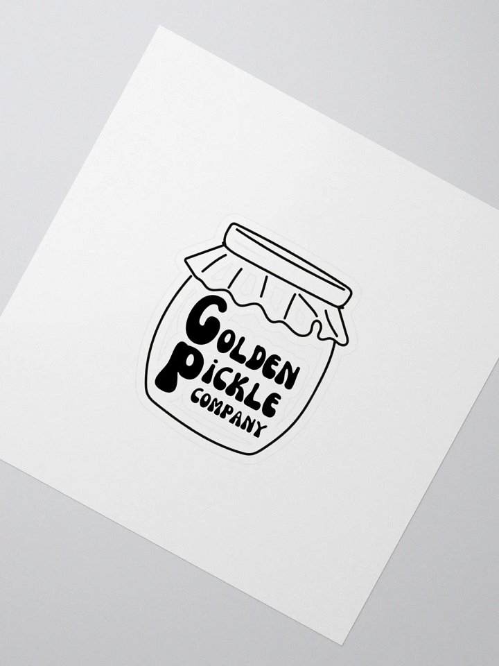 Golden Pickle Jar Logo Kiss Cut Stickers product image (2)