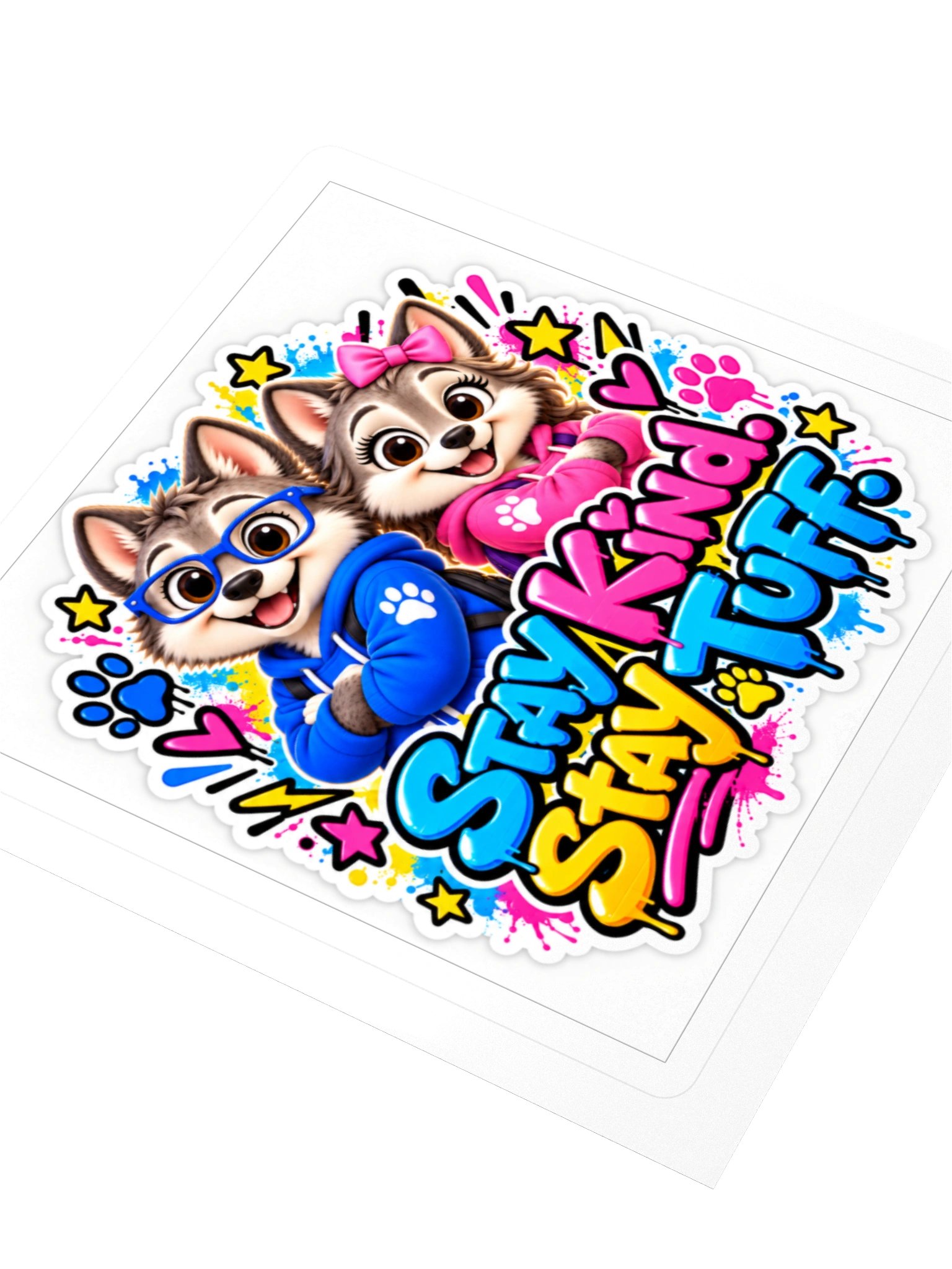 Stay Kind. Stay Tuff. – Del & Ziah Sticker product image (7)