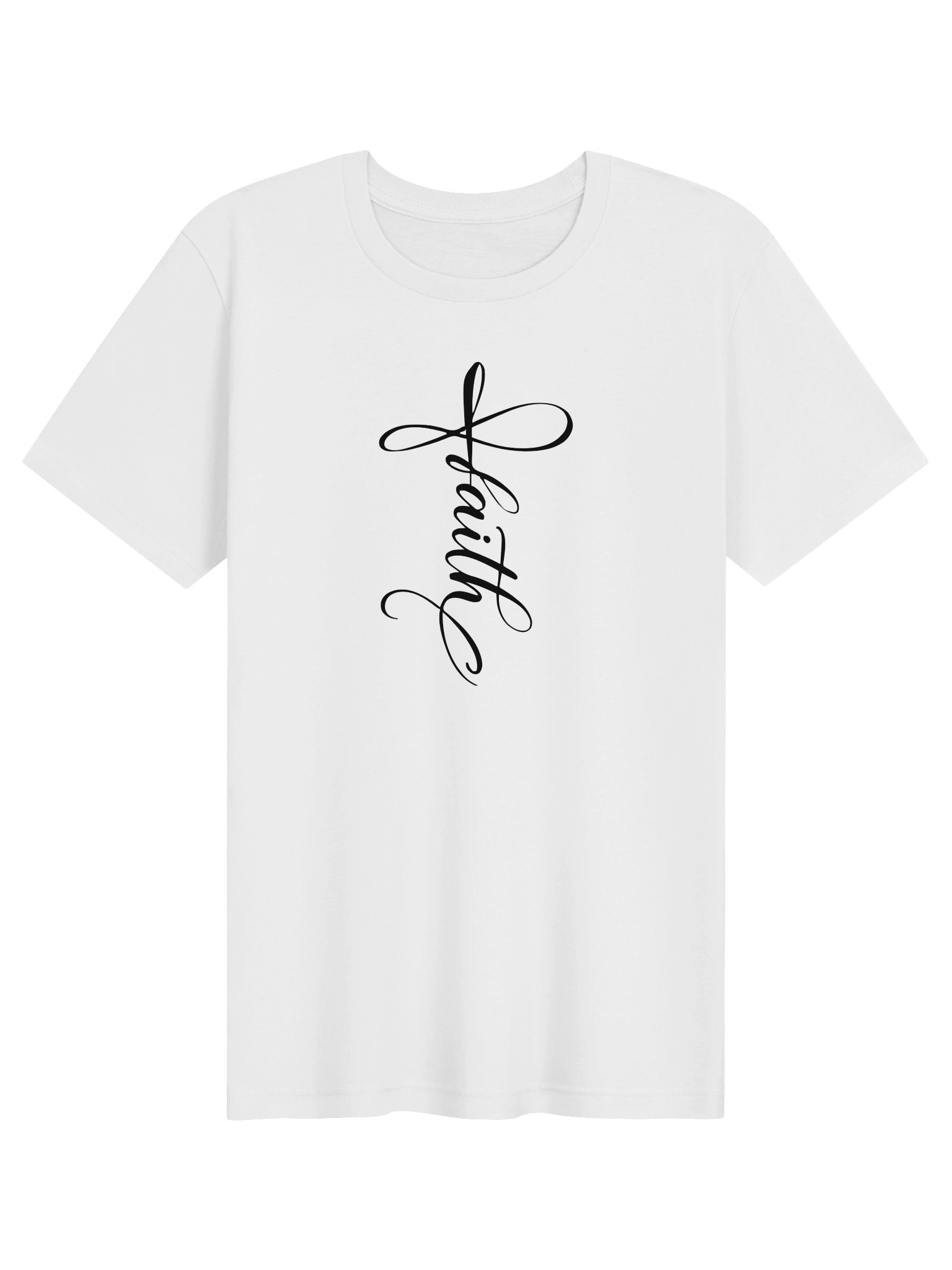 Faith Cross Infinity Symbol Graphic T-Shirt | Unisex Bible Verse Tee product image (1)