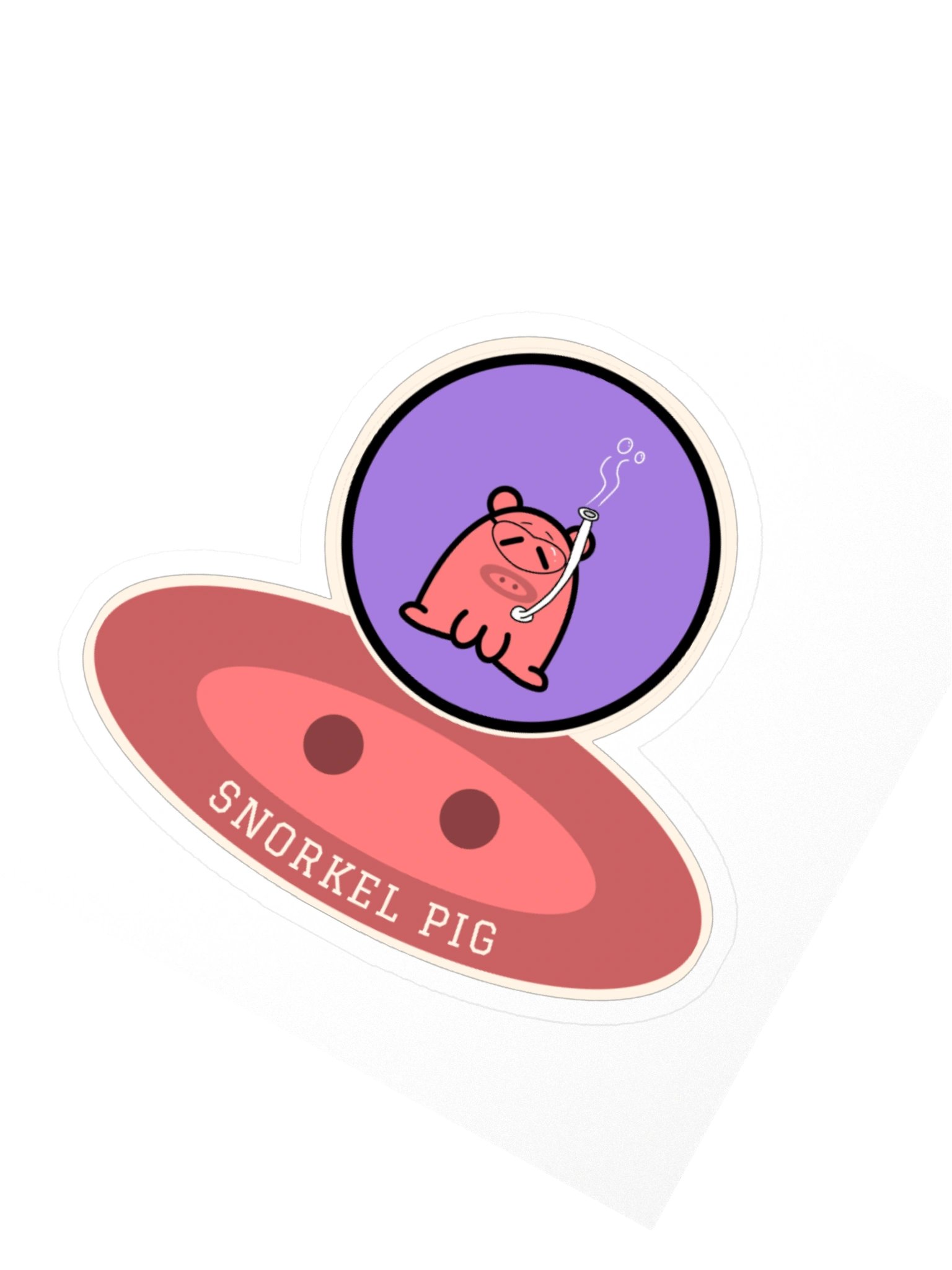 Snorkel Pig Snout Sticker product image (5)