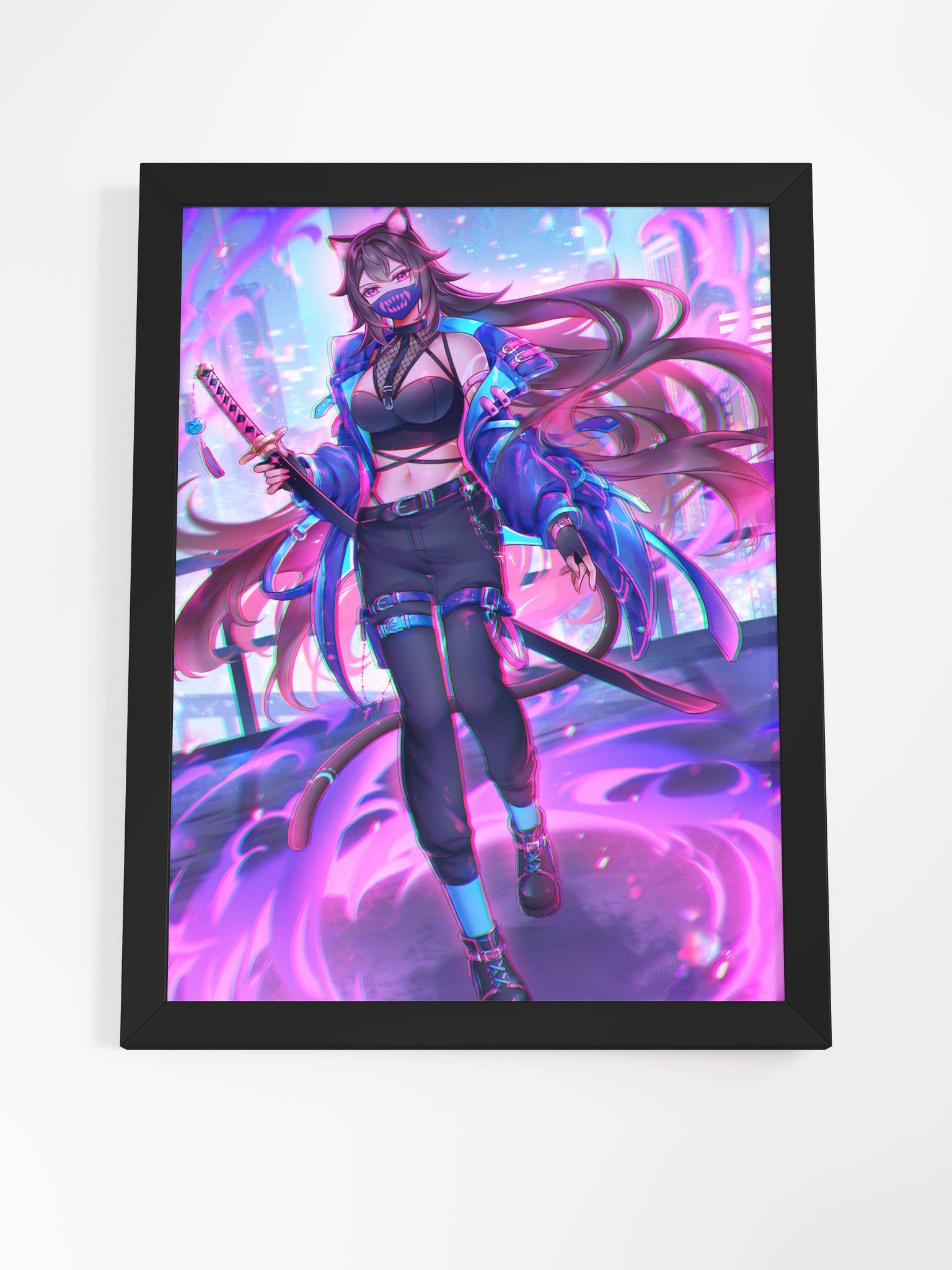 【Framed Poster】- Myun Cyber Katana product image (5)