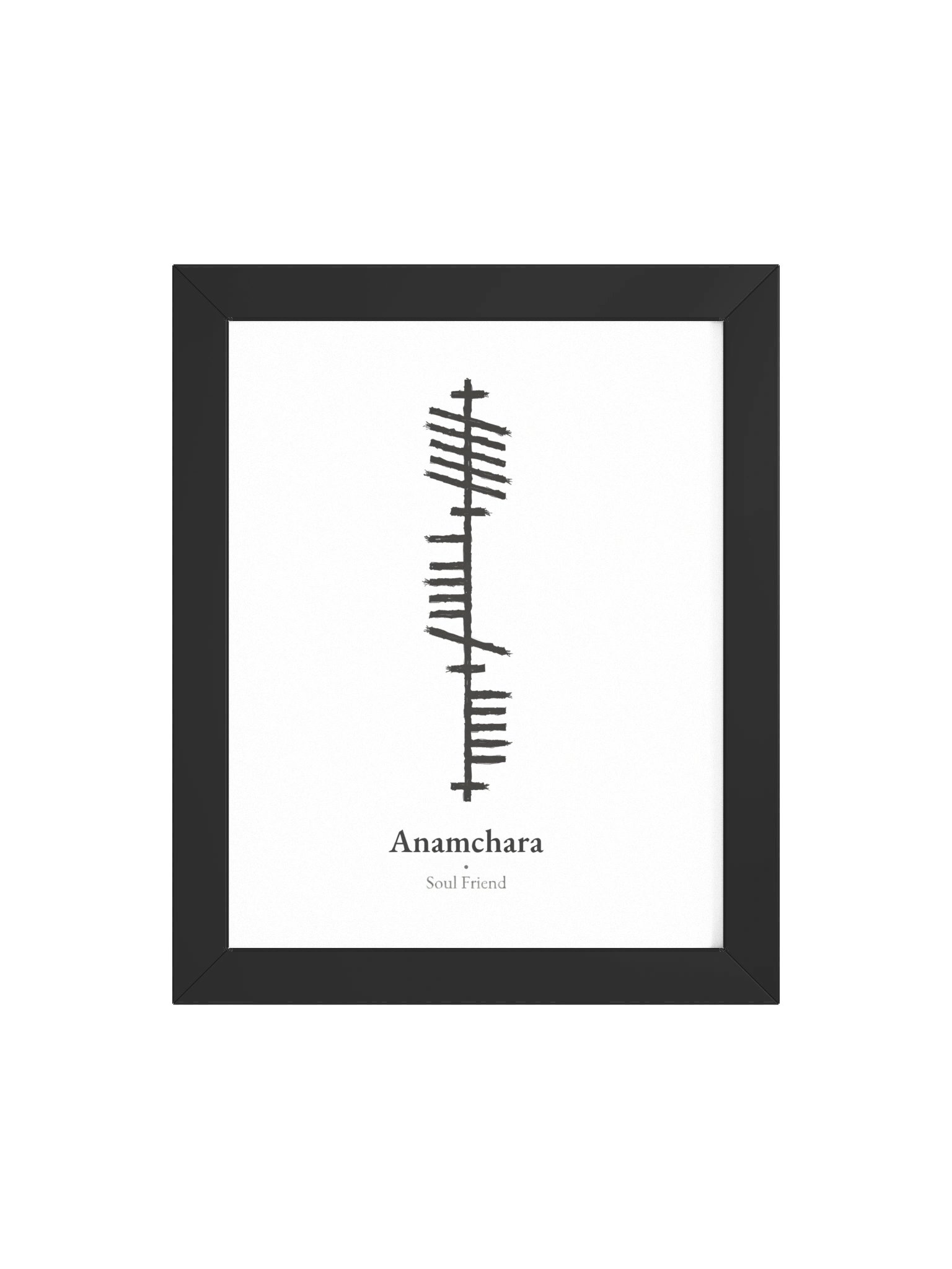 Anamchara – Irish Soul Friend Ogham Framed Art Print product image (27)