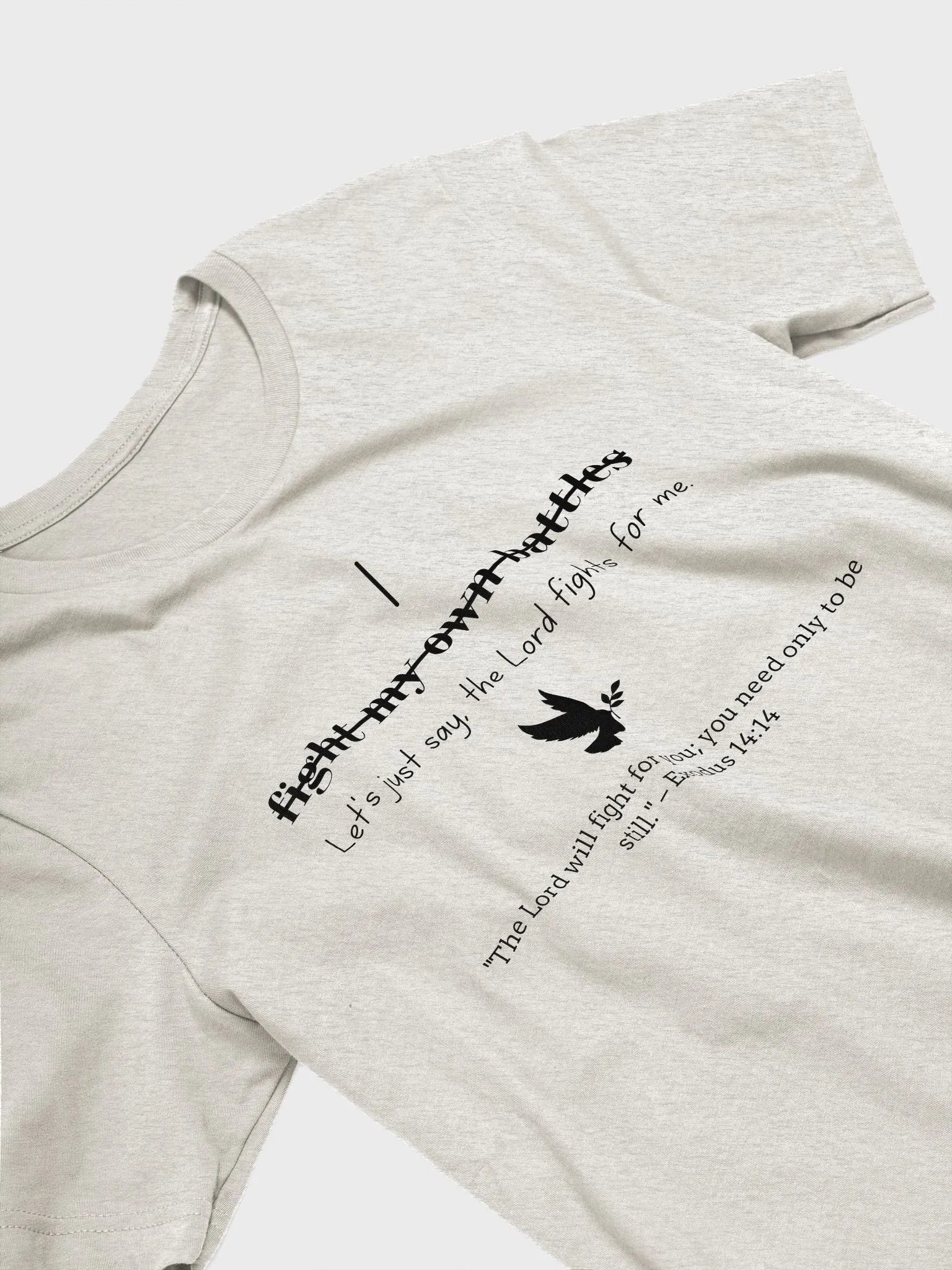 The Lord Fights for Me - Faith Tee product image (24)