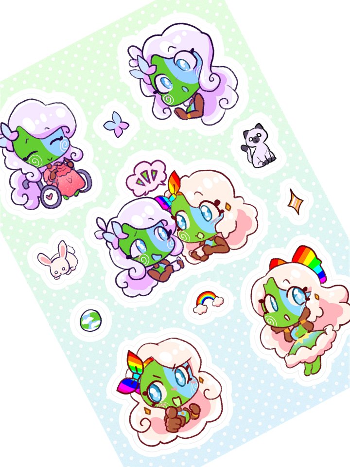 Earth and Terra Sticker Sheet product image (1)