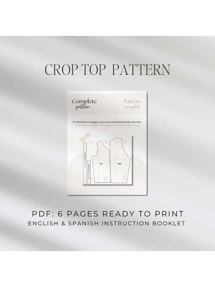 Becka Crop Top Pattern product image (2)