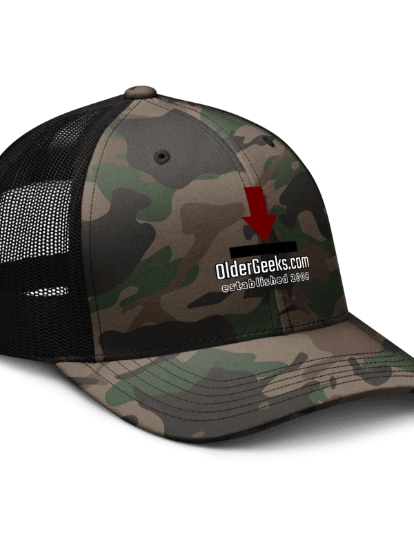 OlderGeeks Camouflage Trucker Hat product image (3)
