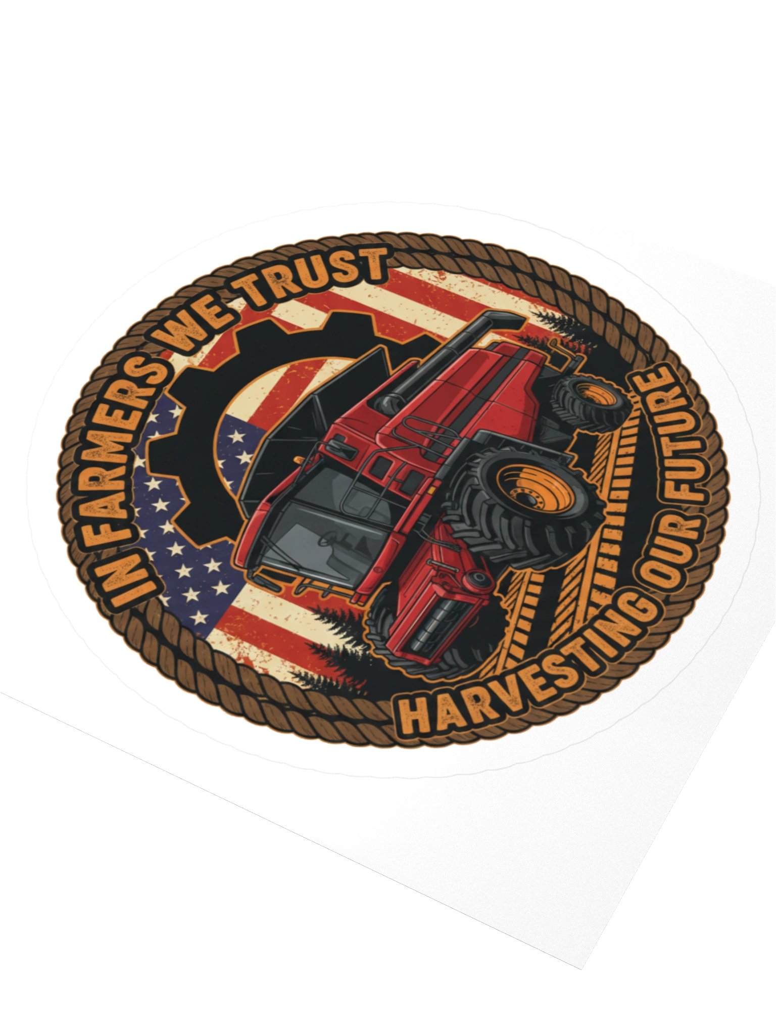 In Farmers We Trust Kiss Cut Stickers product image (8)