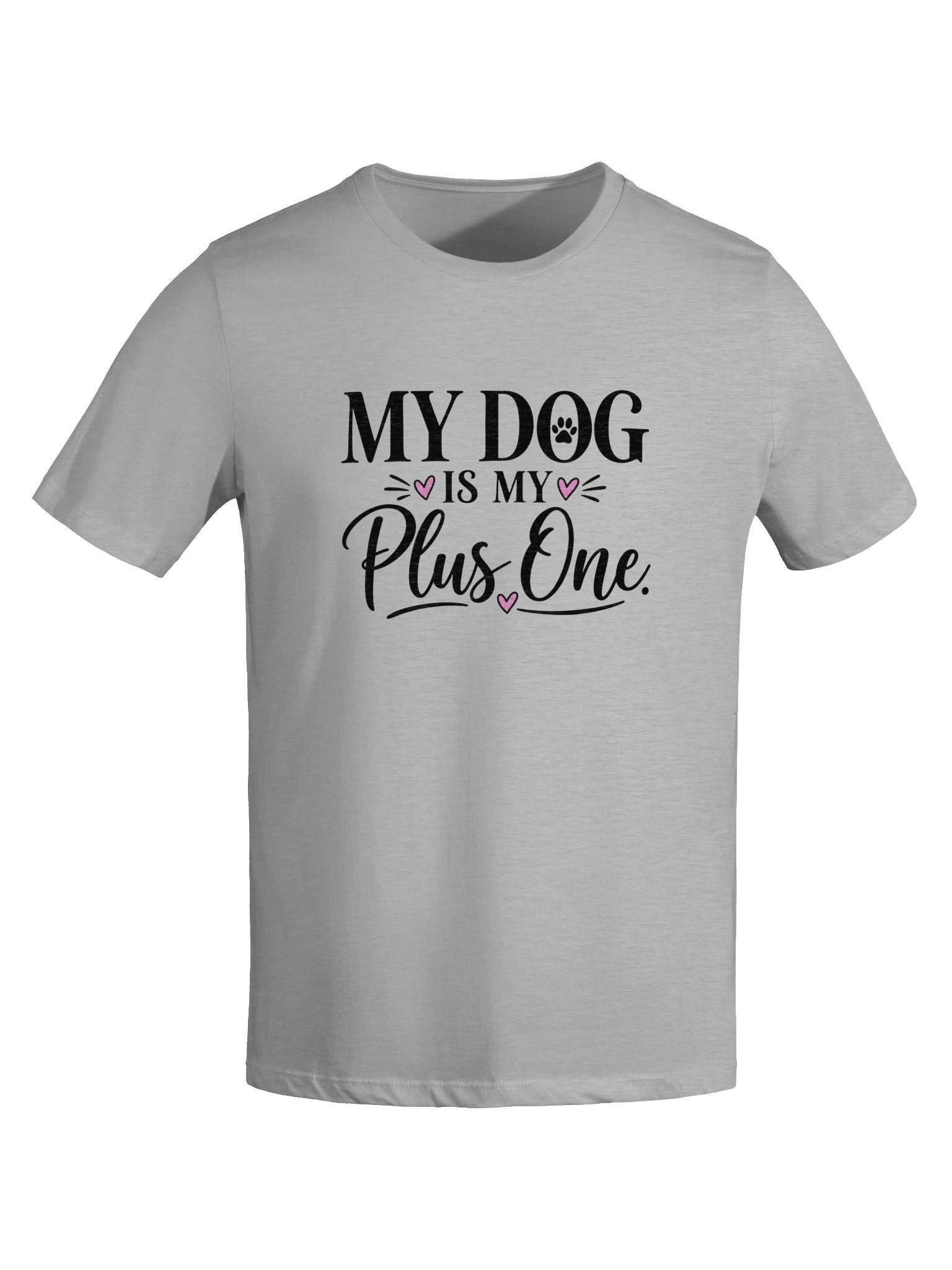 My Dog Is My Plus One Women’s Tee – Bella+Canvas 6400 Dog Lover Shirt product image (8)