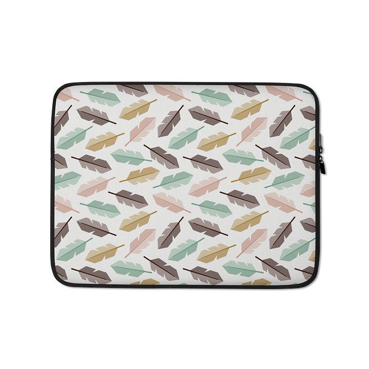Mid-Century Modern Feathers Laptop Sleeve product image (1)