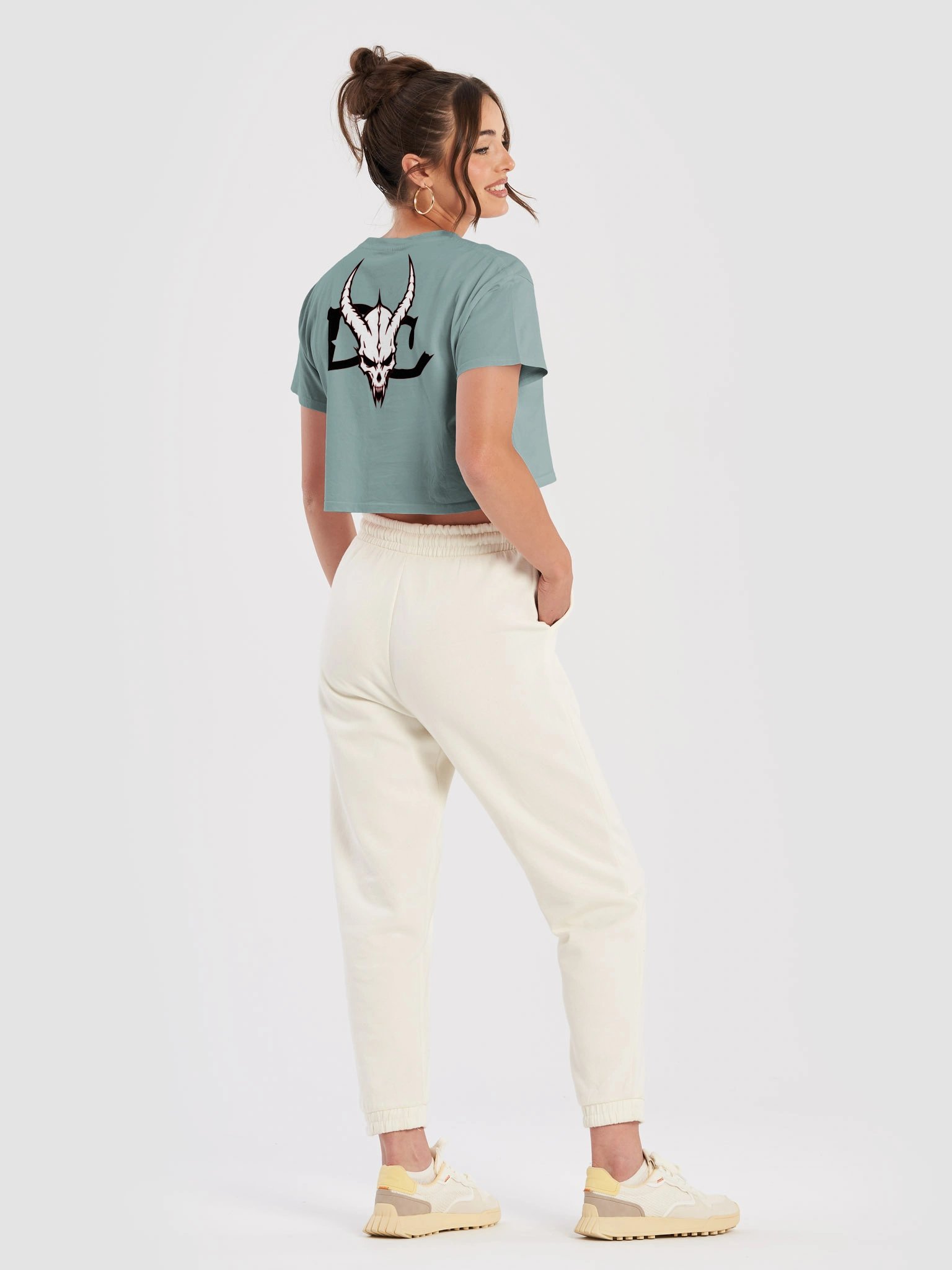 Horned Skull Crop Top product image (32)